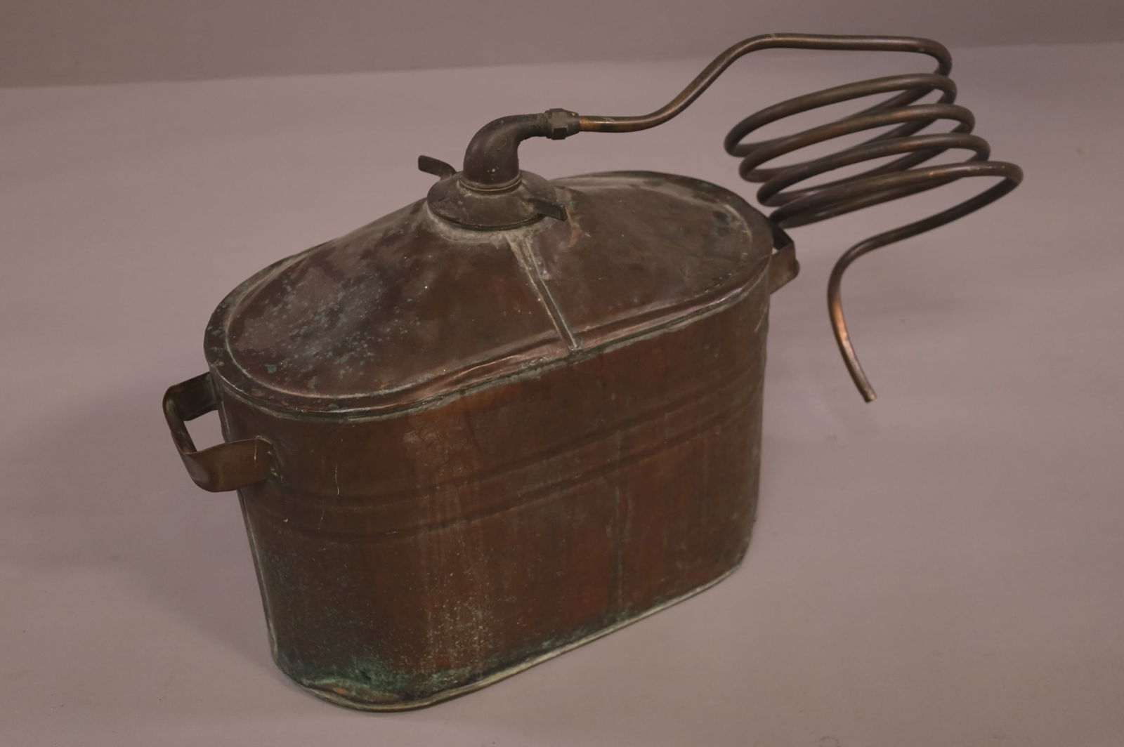 ANTIQUE COPPER MOONSHINE STILL (1 of 2)