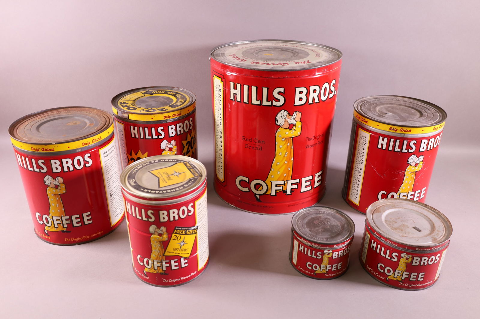 SEVEN HILLS BROS COFFEE TINS (1 of 2)
