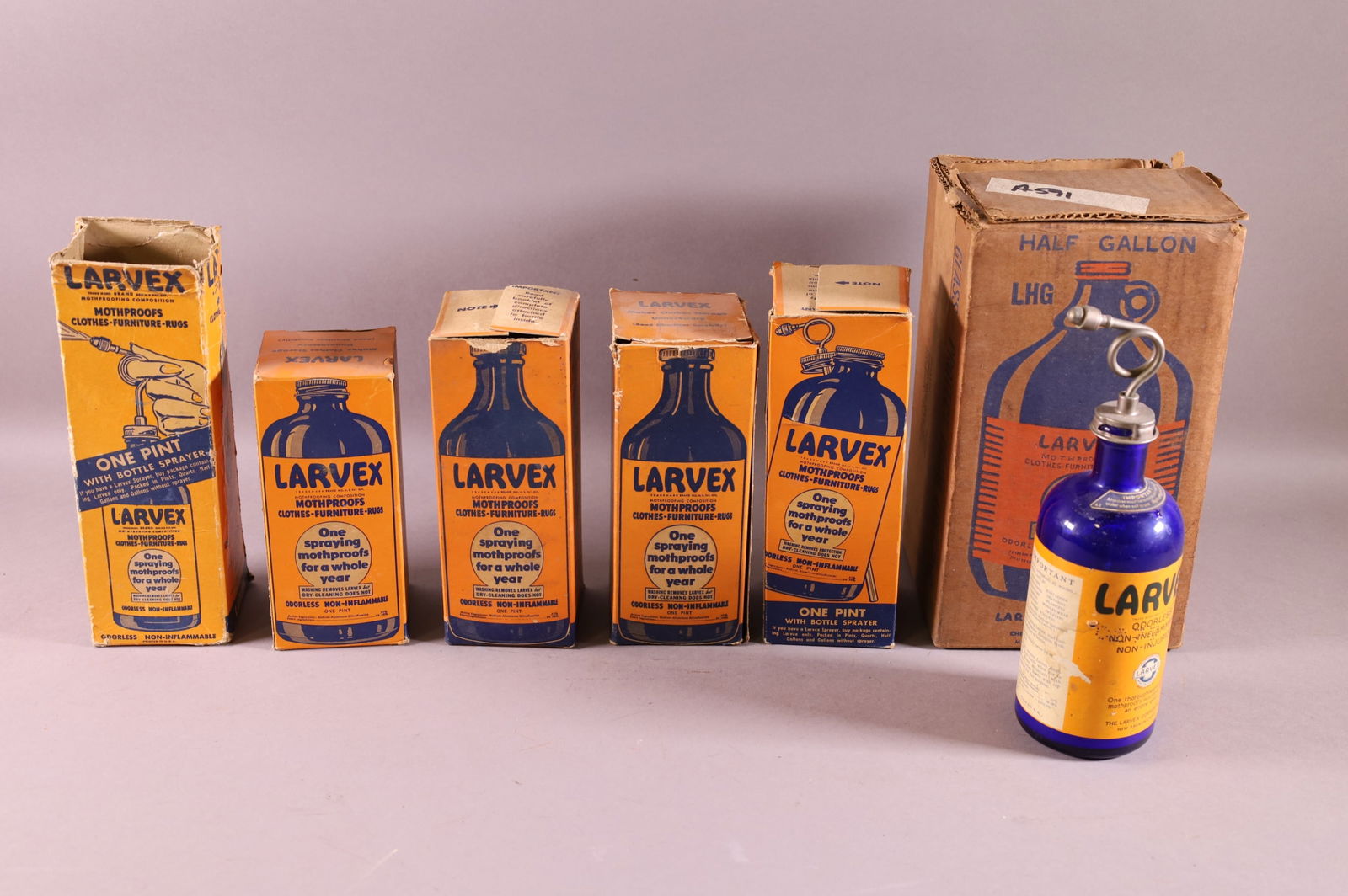 7 LARVEX BOTTLES (1 of 3)