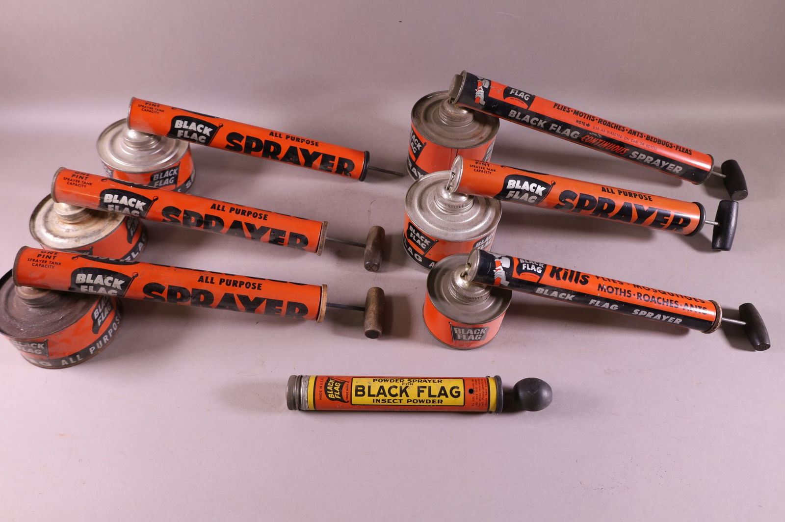 SEVEN BLACK FLAG SPRAYERS (1 of 3)