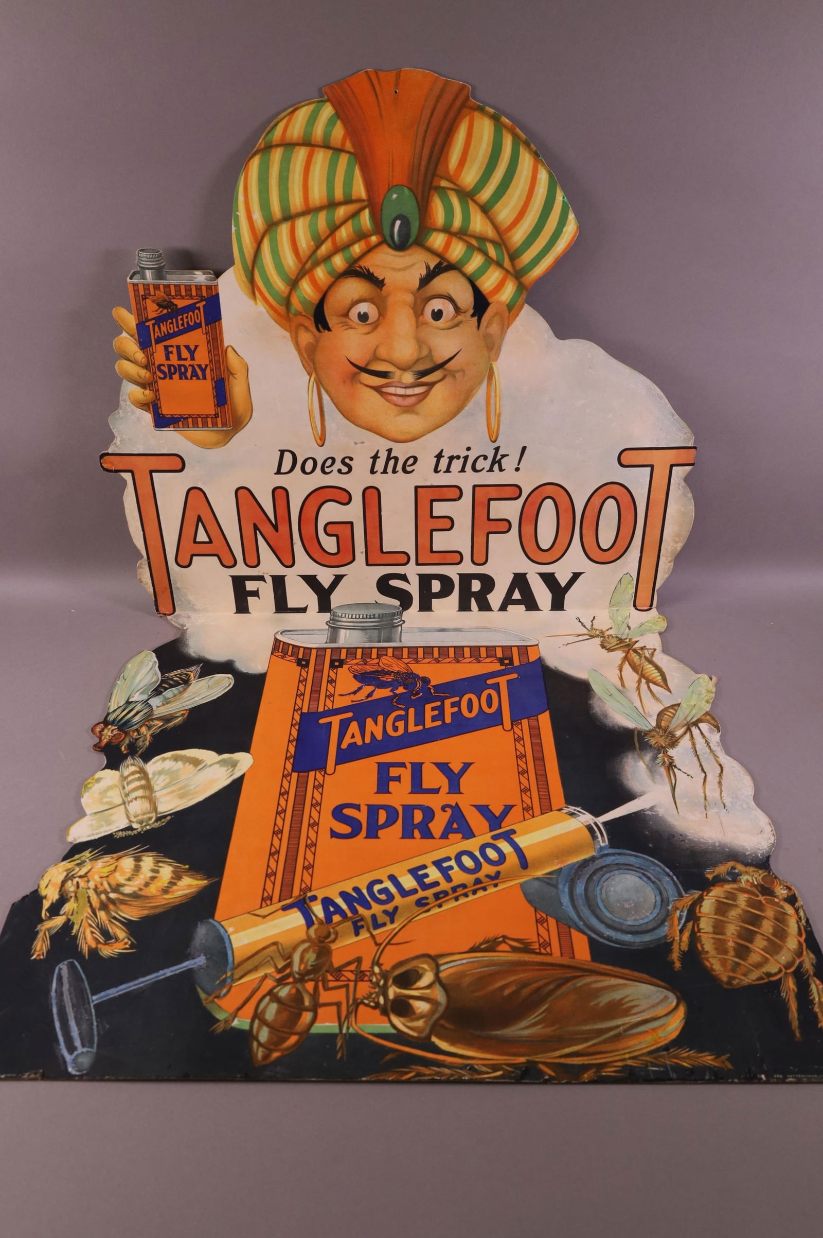 TANGLEFOOT CARDBOARD AD DISPLAY (1 of 4)
