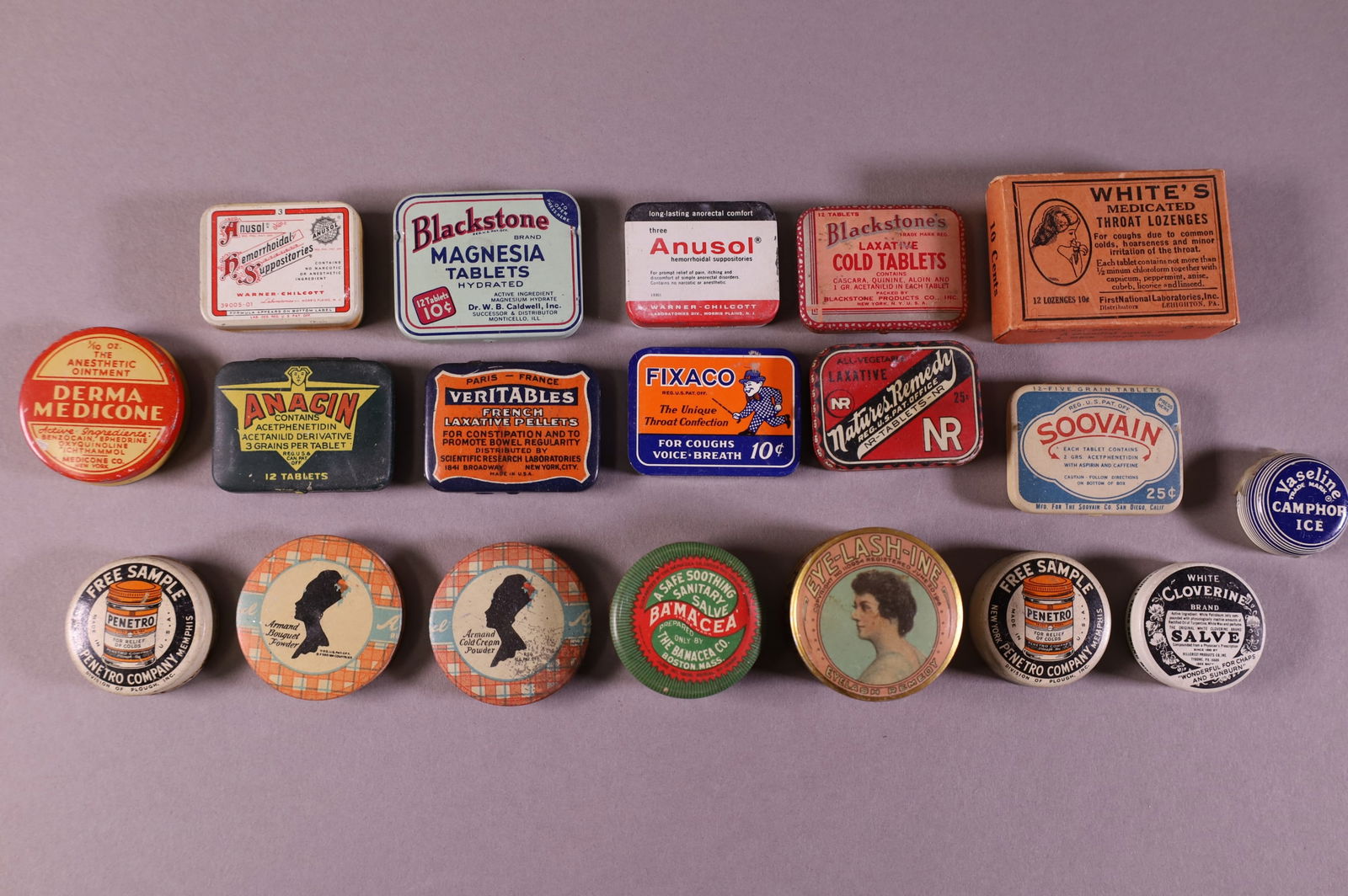 COLLECTION OF SMALL ADVERTISING TINS (1 of 1)