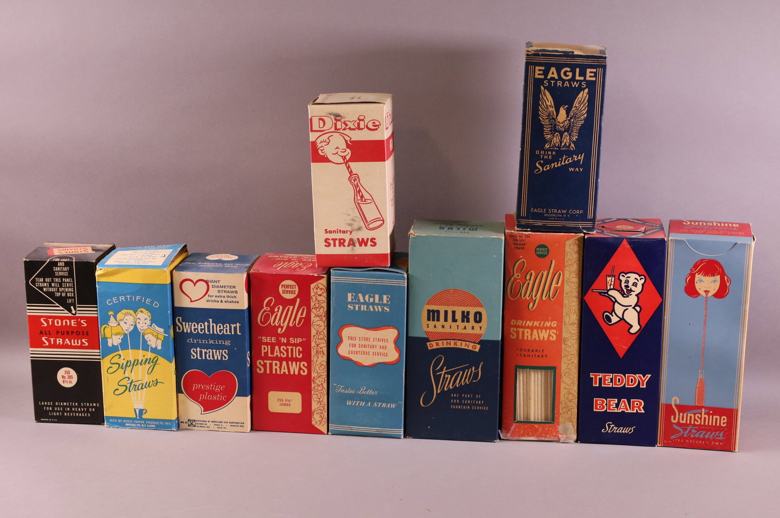 LARGE COLLECTION OF BOXED STRAWS: IN ORIGINAL PACKAGING