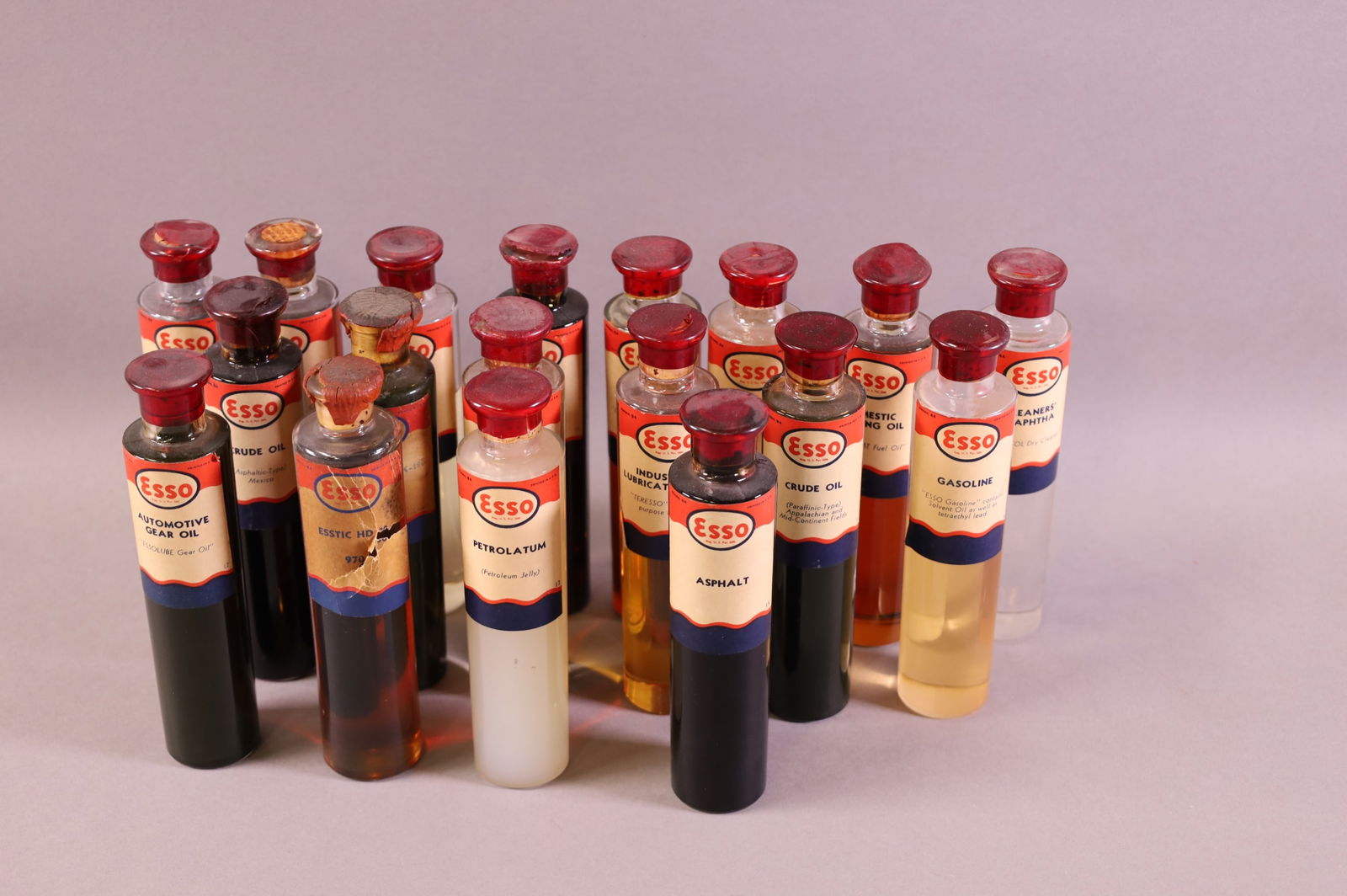 ESSO SALESMAN SAMPLE OIL BOTTLES (1 of 1)