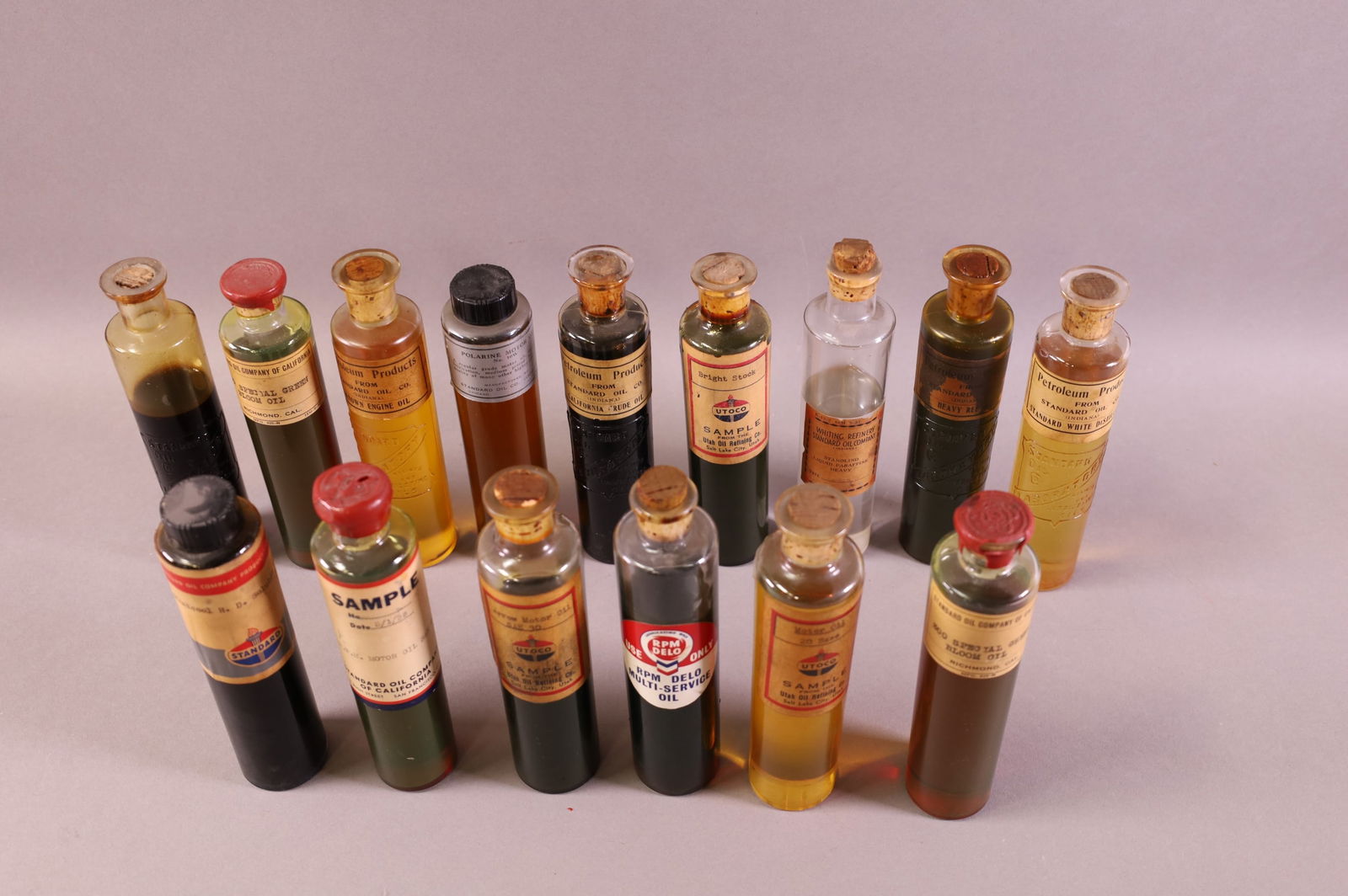 STANDARD OIL CO SALESMAN SAMPLE OIL BOTTLES (1 of 1)