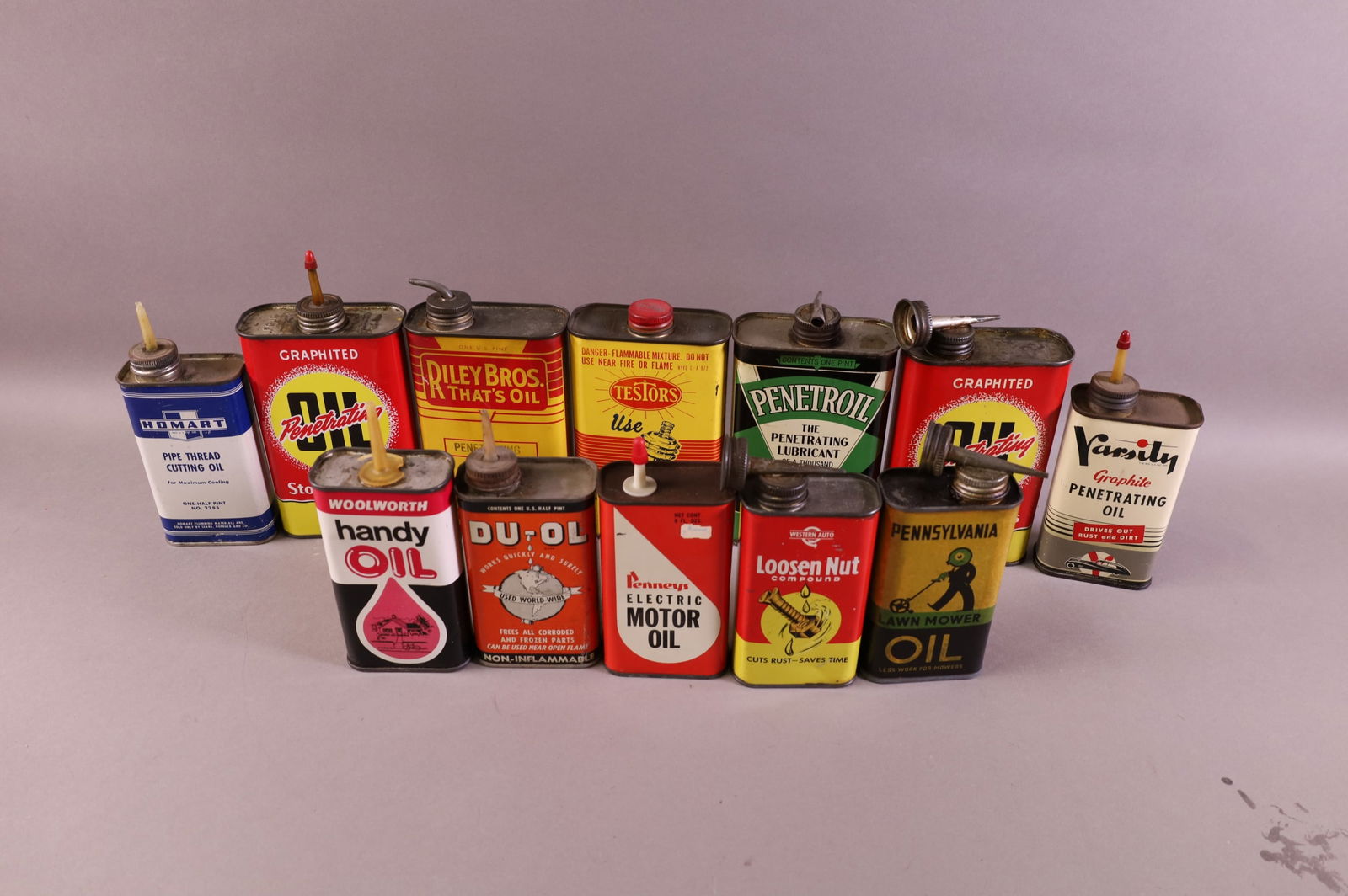 12 OIL CANS (1 of 1)