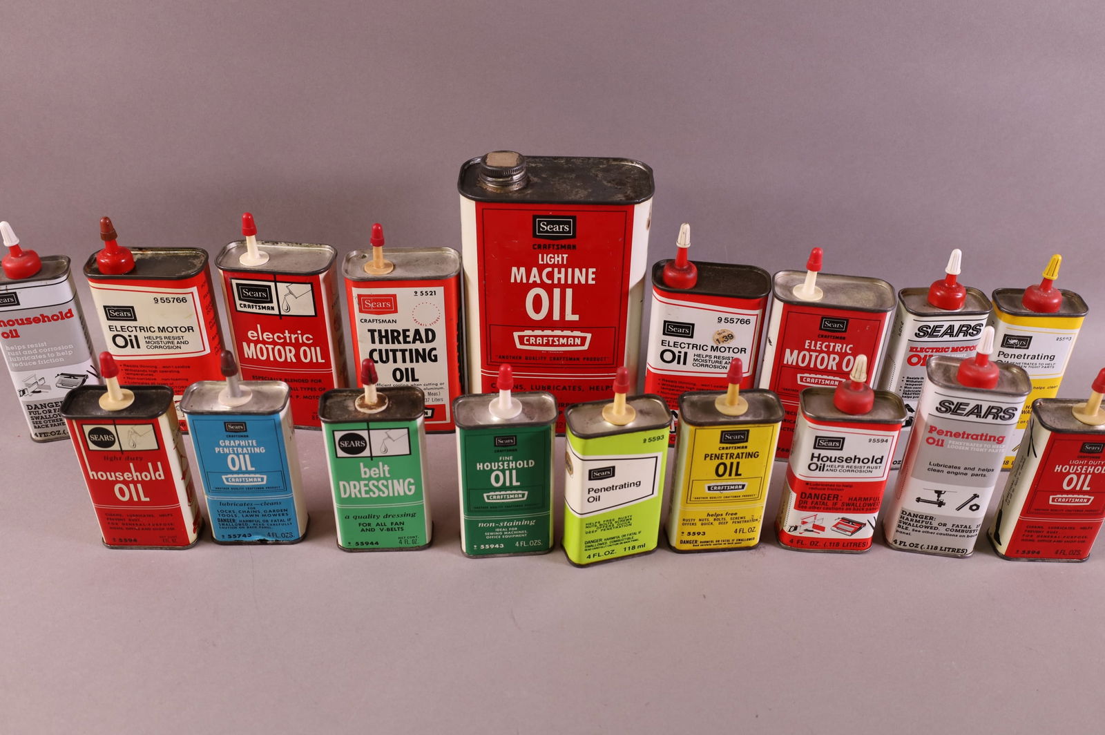 18 SEARS OIL CANS (1 of 1)