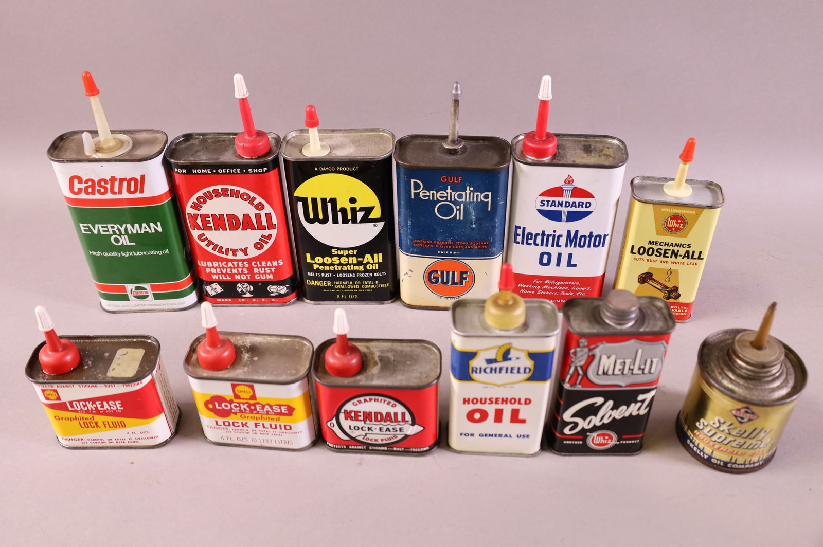 12 HANDY OILER CANS (1 of 1)
