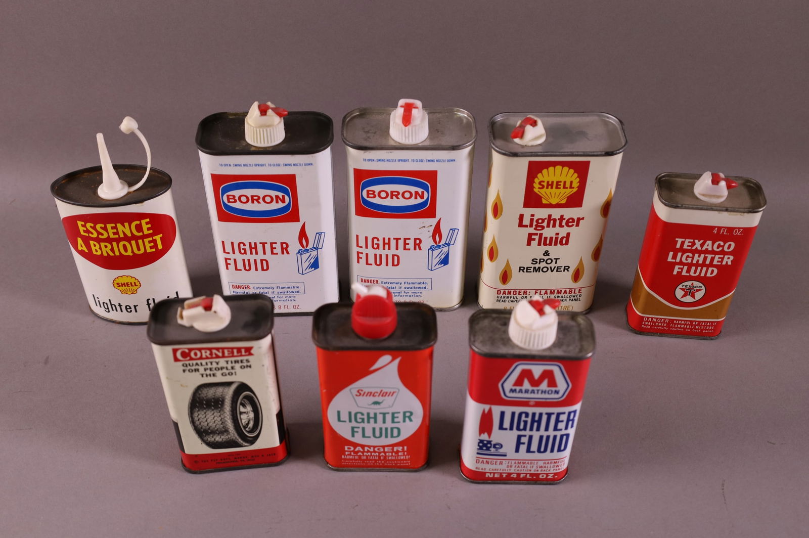8 LIGHTER FLUID HANDY OILER CANS (1 of 1)