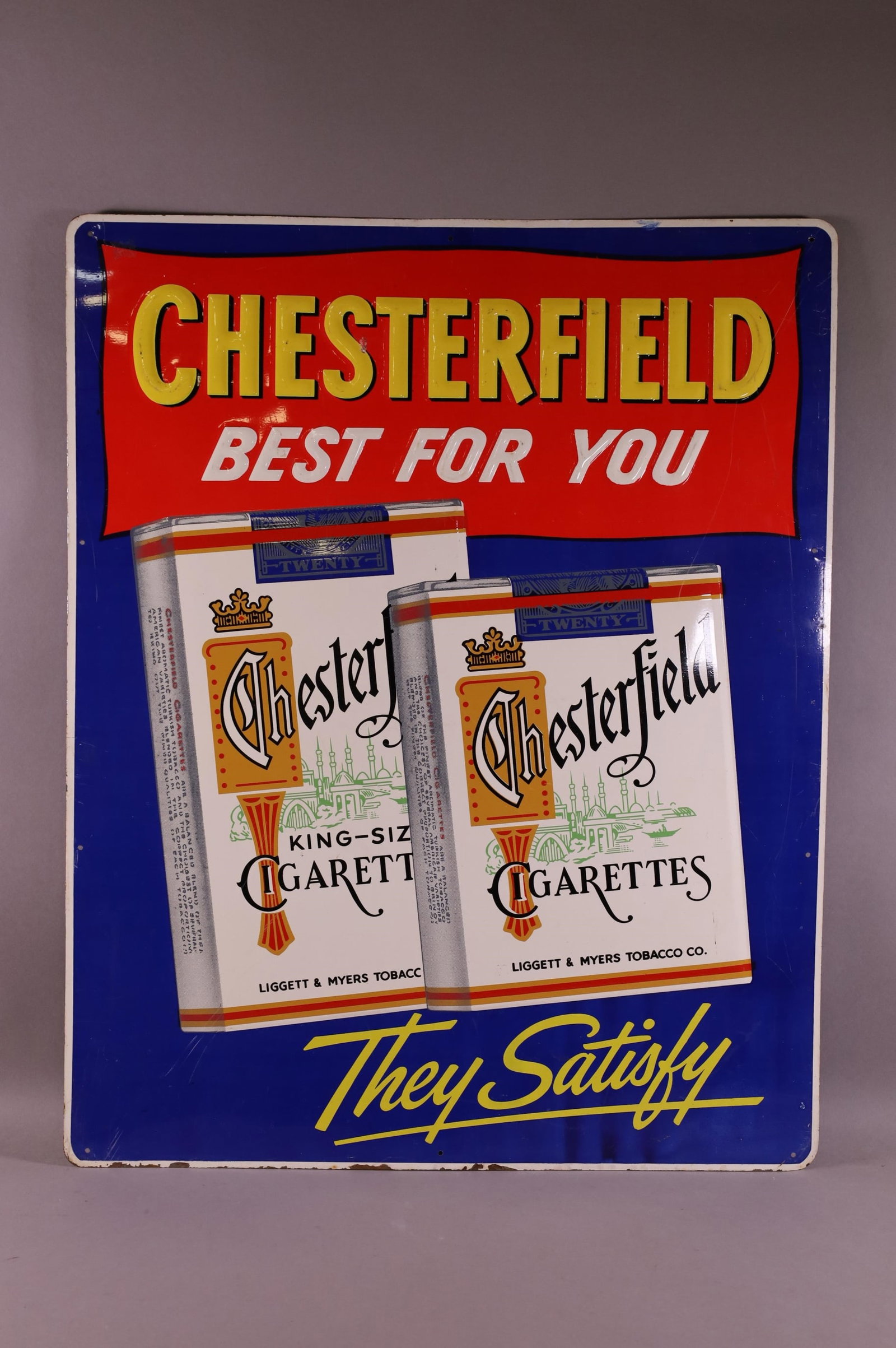 CHESTERFIELD METAL SIGN (1 of 2)
