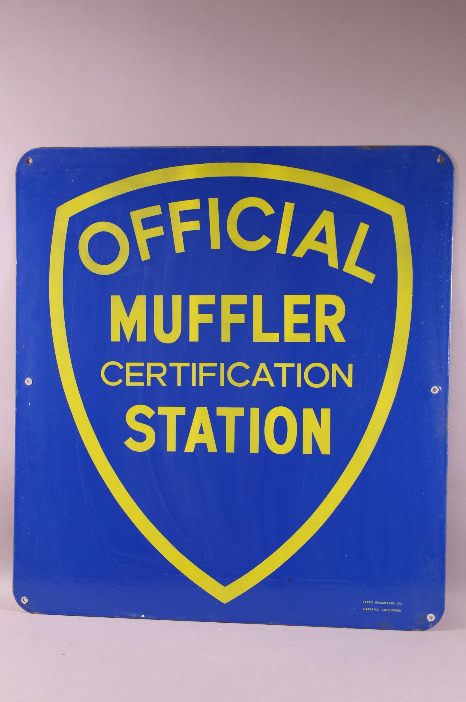 OFFICIAL MUFFLER STATION PORCELAIN SIGN (1 of 3)