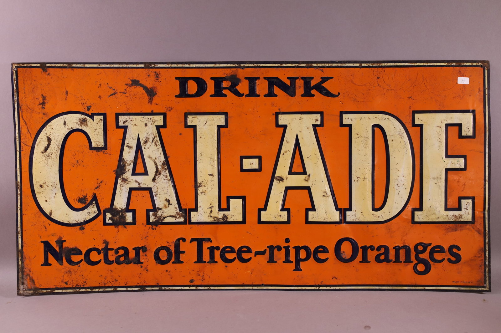 CAL-ADE METAL SIGN (1 of 2)