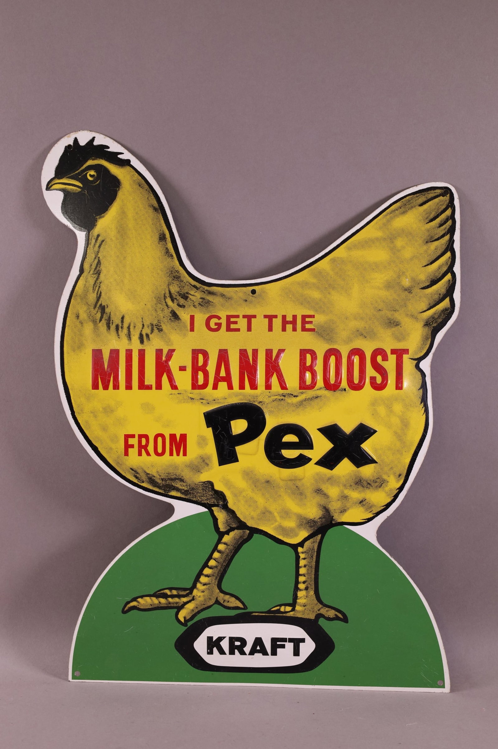 REPRODUCTION KRAFT CHICKEN METAL SIGN (1 of 2)