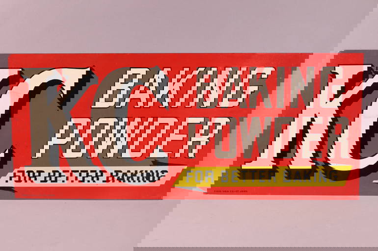 Kc Baking Powder Metal Sign