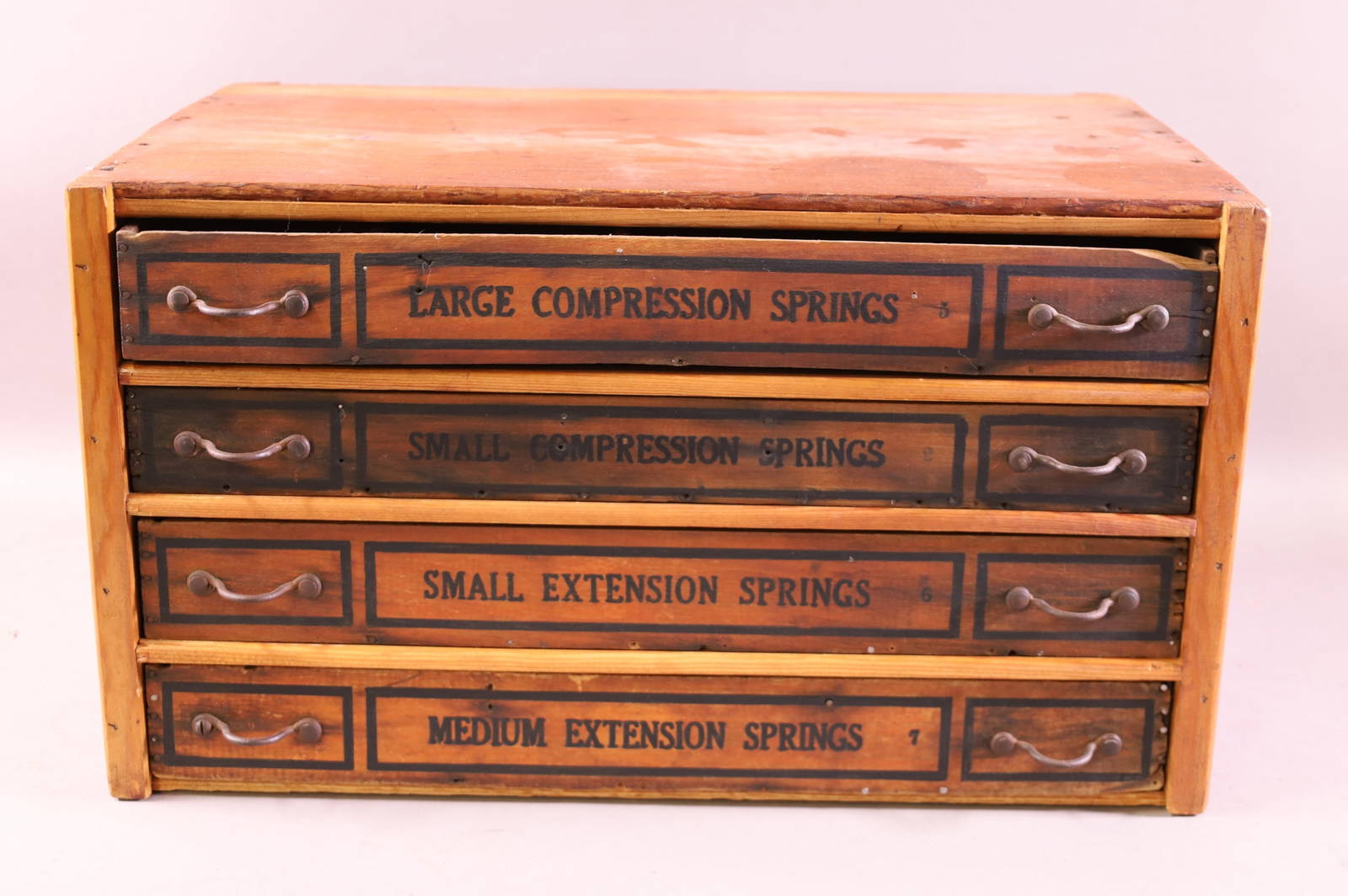 Antique Hardware Store Display Cabinet Auction