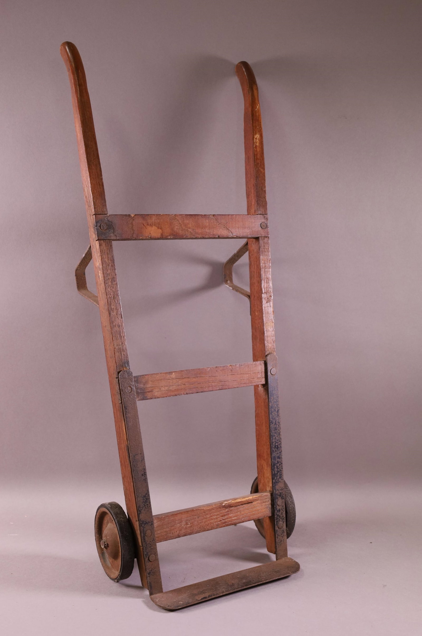 CHILD'S TOY DOLLIE: CHILDS TOY, WOODEN. PLAYED WITH CONDITION. 28" H