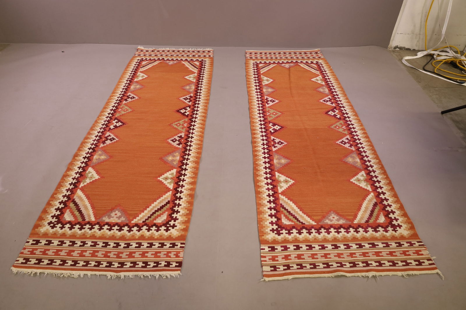 TWO HANDMADE WOOL RUGS (1 of 3)