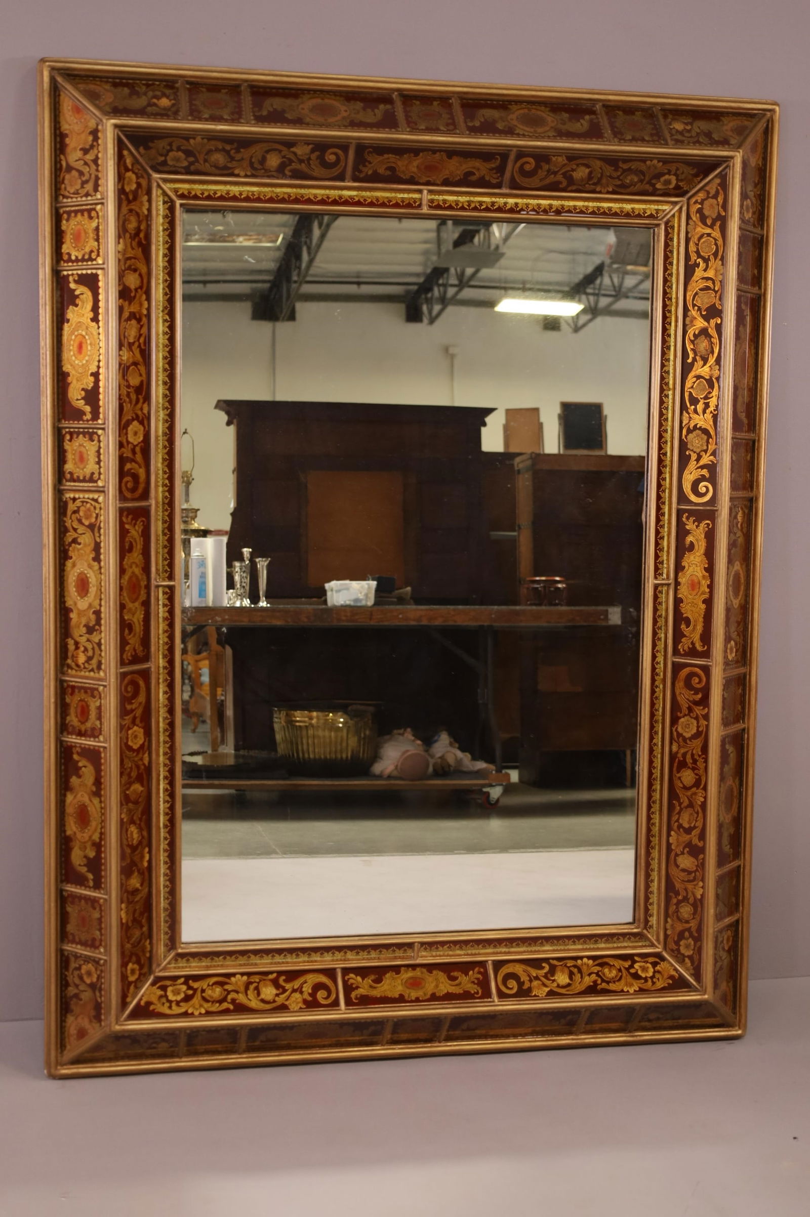 LARGE CONTEMPORARY ITALIAN WALL MIRROR (1 of 3)
