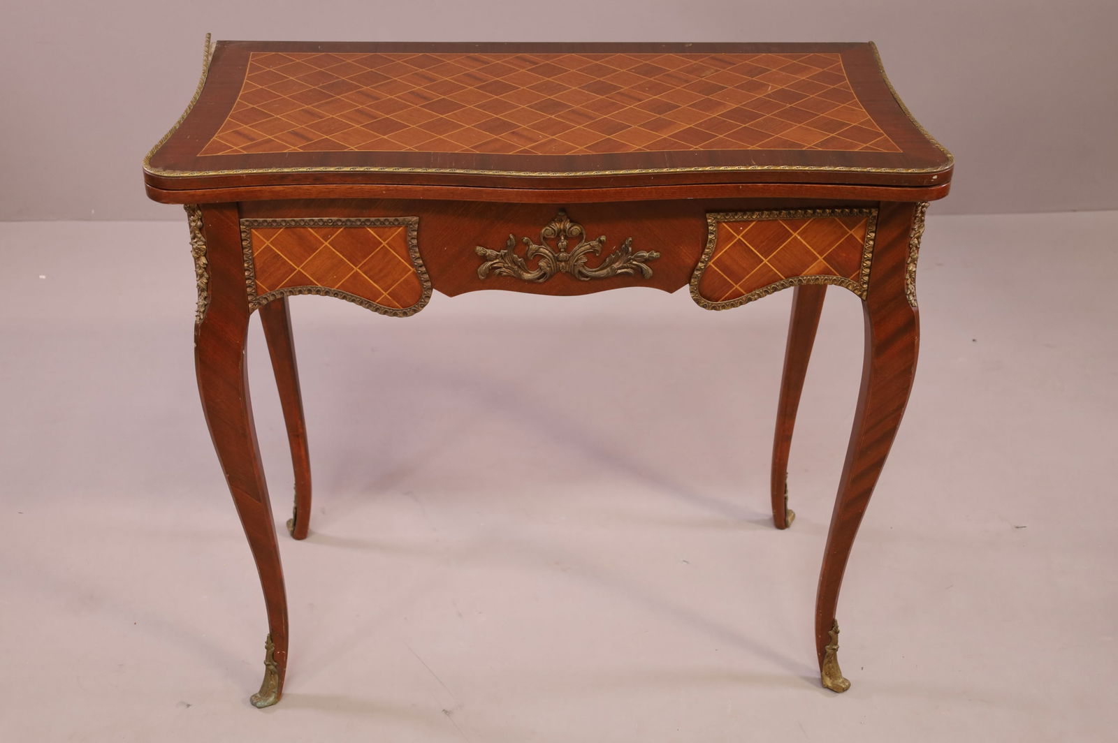 FRENCH INLAID GAME TABLE (1 of 4)