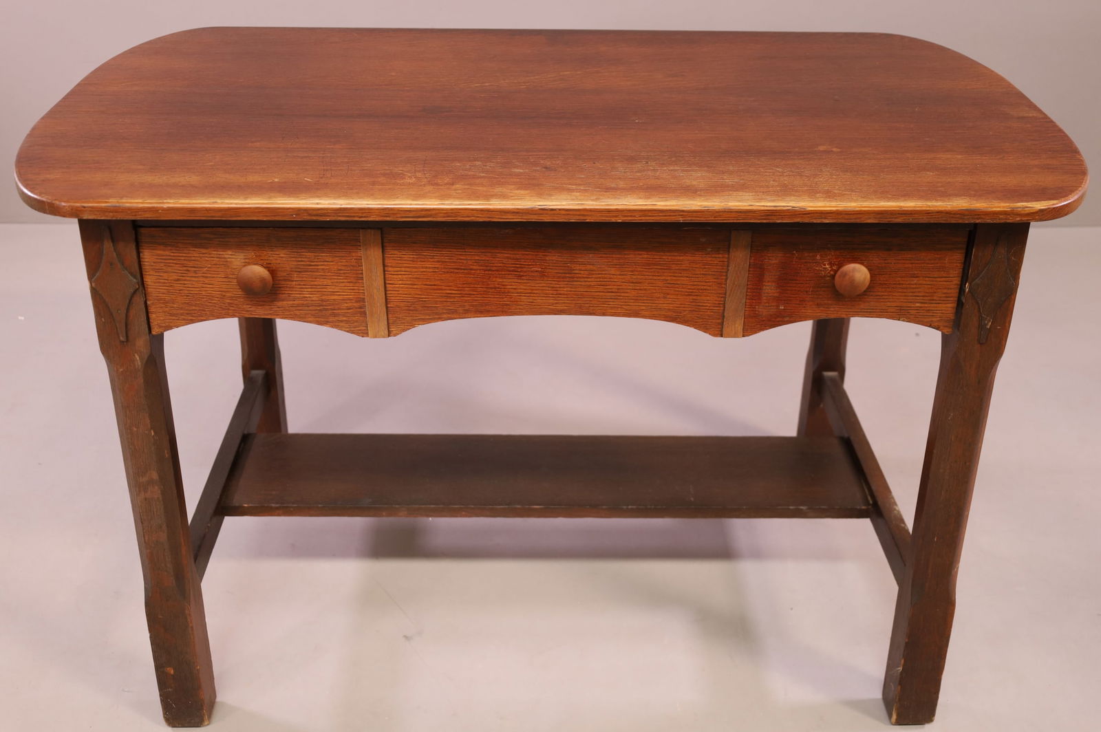 SIGNED LIMBERT MISSION OAK DESK (1 of 3)
