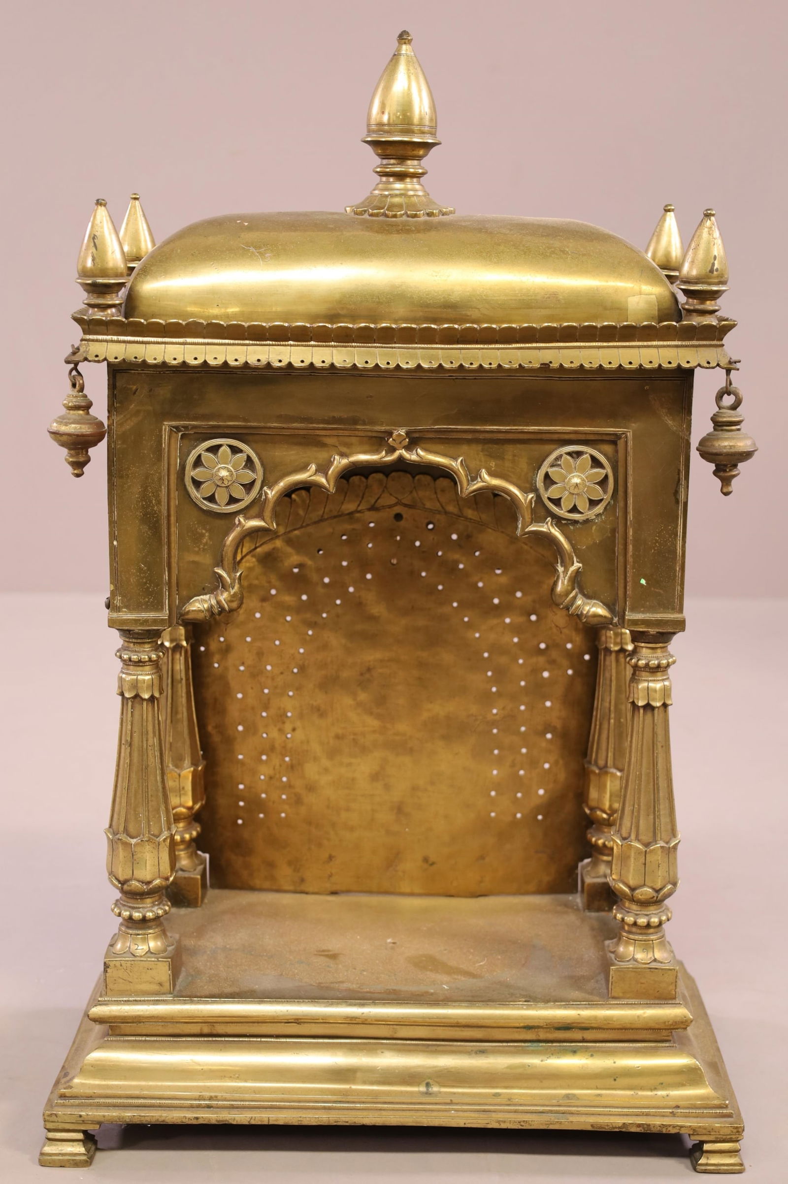 ANTIQUE BRASS TEMPLE SHRINE (1 of 3)