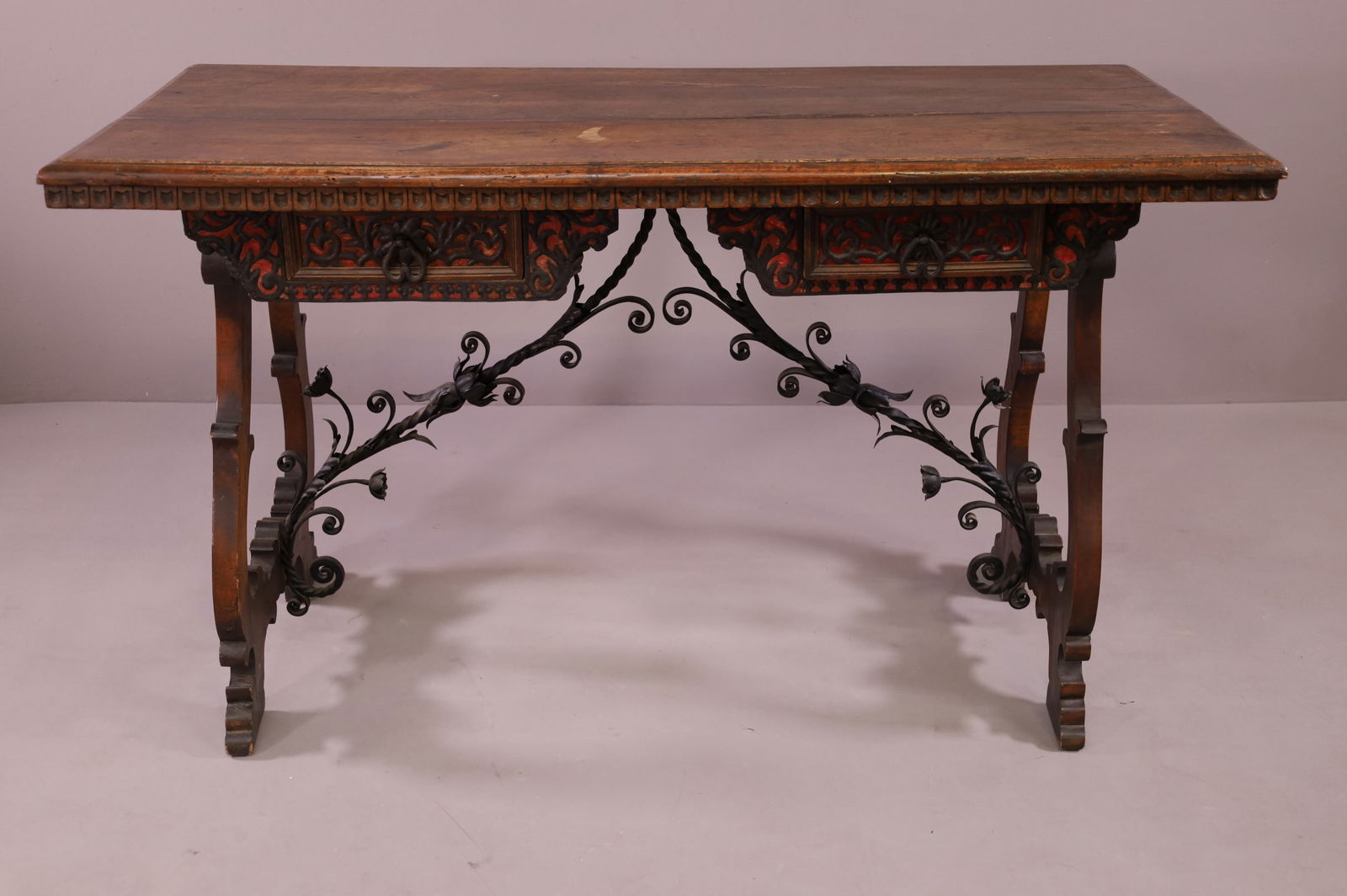 EARLY 19TH C. SPANISH COLONIAL DESK (1 of 7)