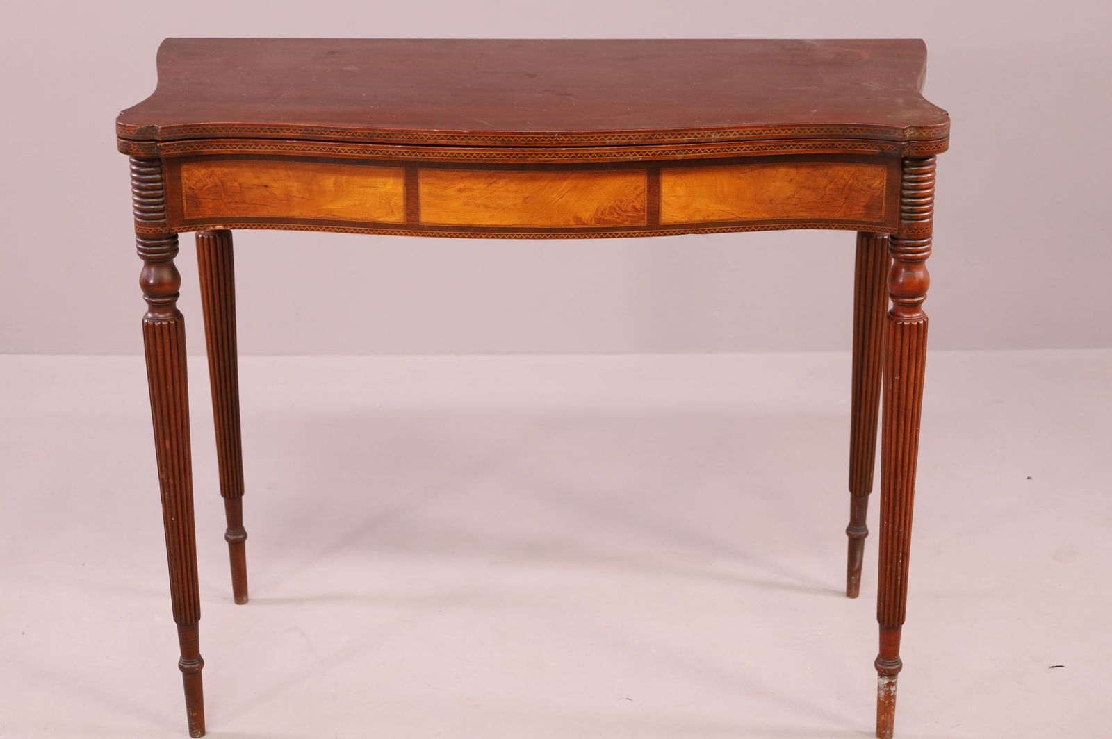 ANTIQUE MAHOGANY GAME TABLE (1 of 3)