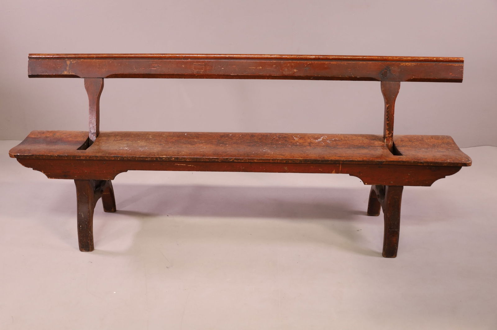PRIMITIVE RAILROAD OR TROLLEY BENCH (1 of 3)
