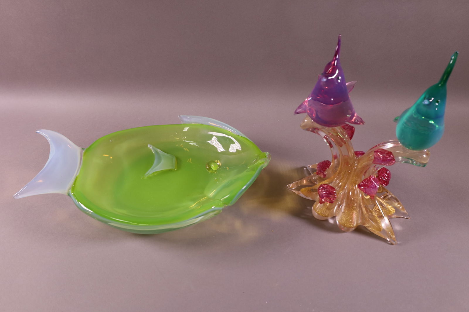 TWO PIECES OF MURANO GLASS (1 of 3)