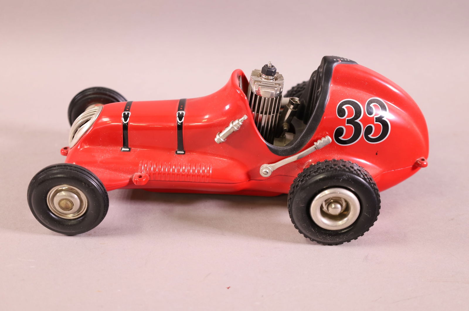 NYLINT THIMBLE DROME CAR: THIMBLE DROME CHAMPION CAR. PLAYED WITH CONDITION.