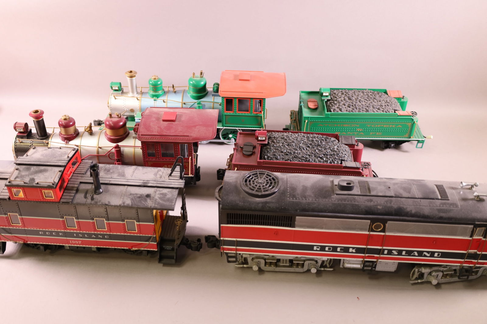 3 G Scale Toy Train Engines & Tender Sets Auction