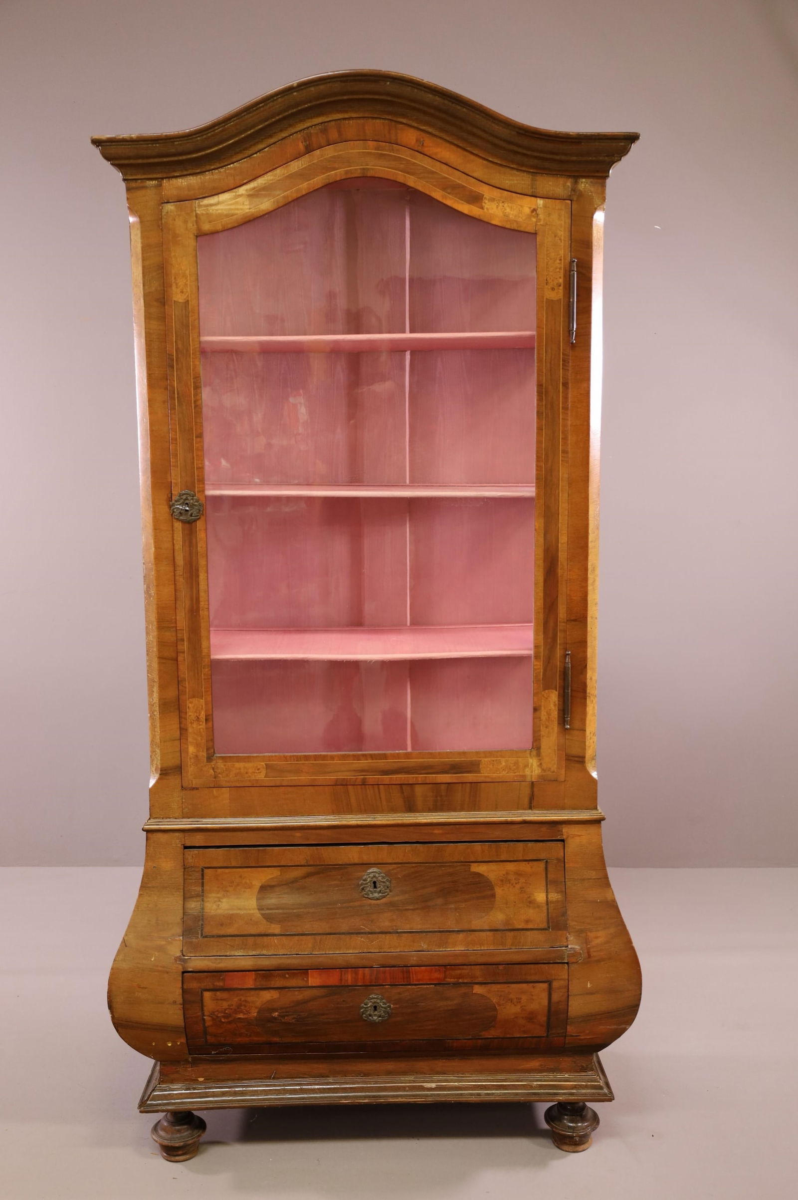 19TH CENTURY ITALIAN 1 DOOR CURIO CABINET (1 of 4)