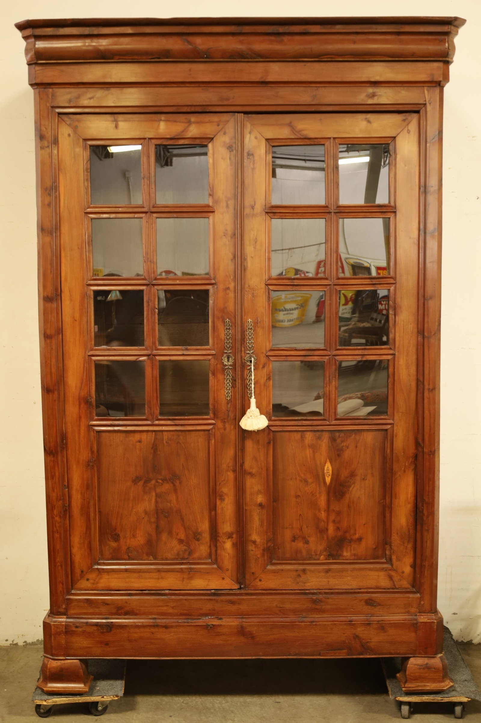 19TH CENTURY EUROPEAN TWO DOOR BOOKCASE (1 of 7)