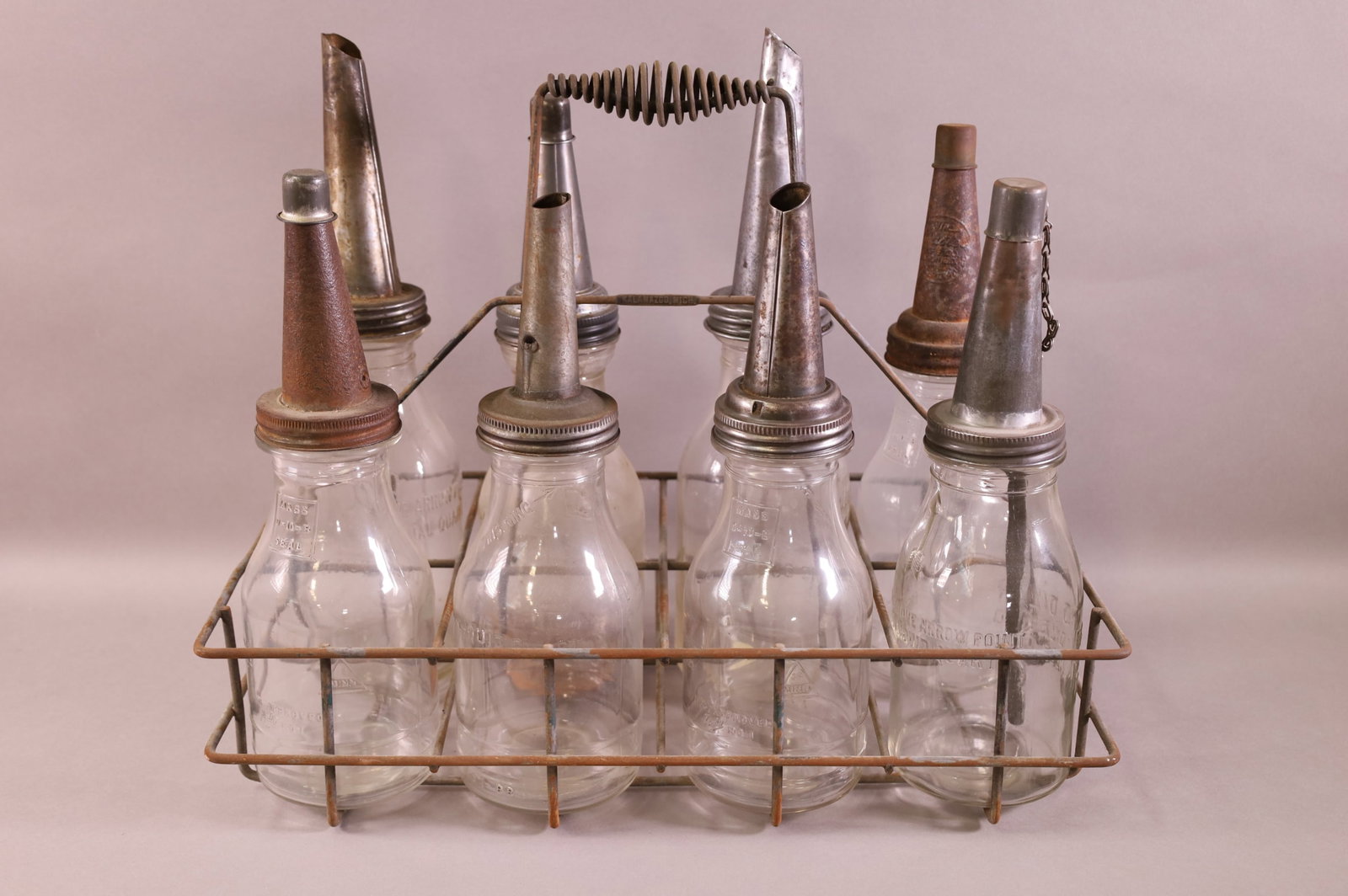 OIL BOTTLES IN CARRIER (1 of 2)