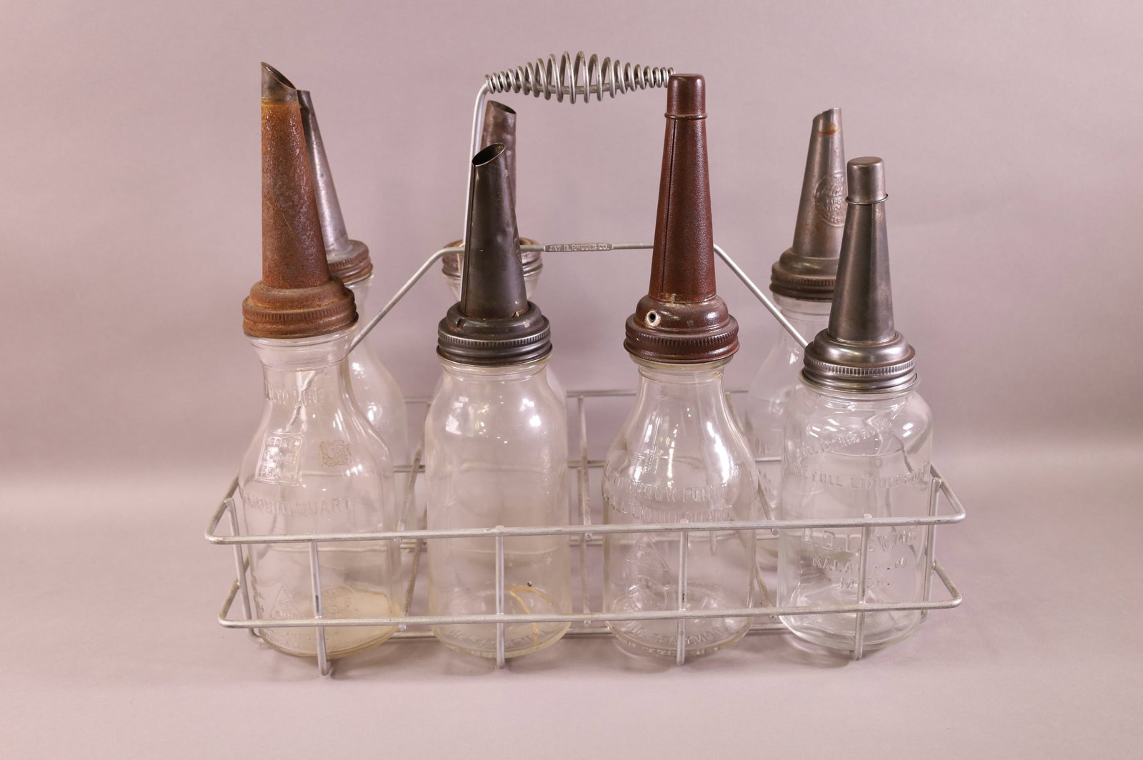 OIL BOTTLES IN CARRIER (1 of 2)