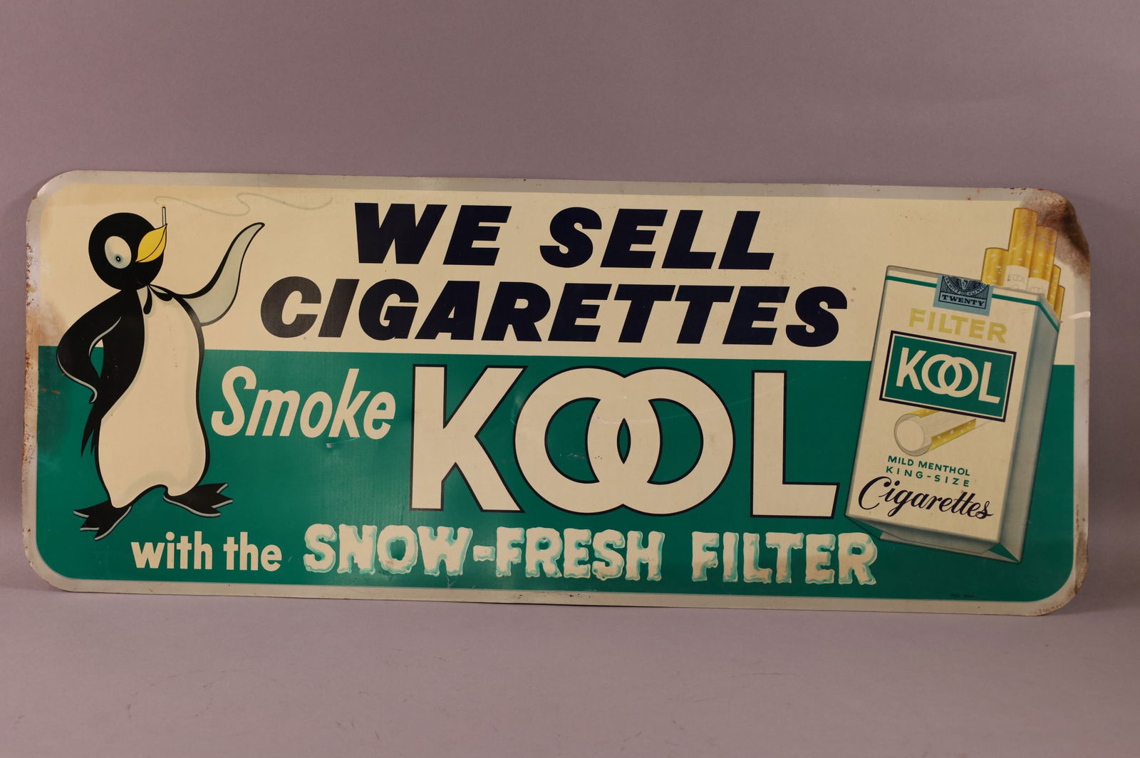 KOOL CIGARETTES TIN SIGN (1 of 2)