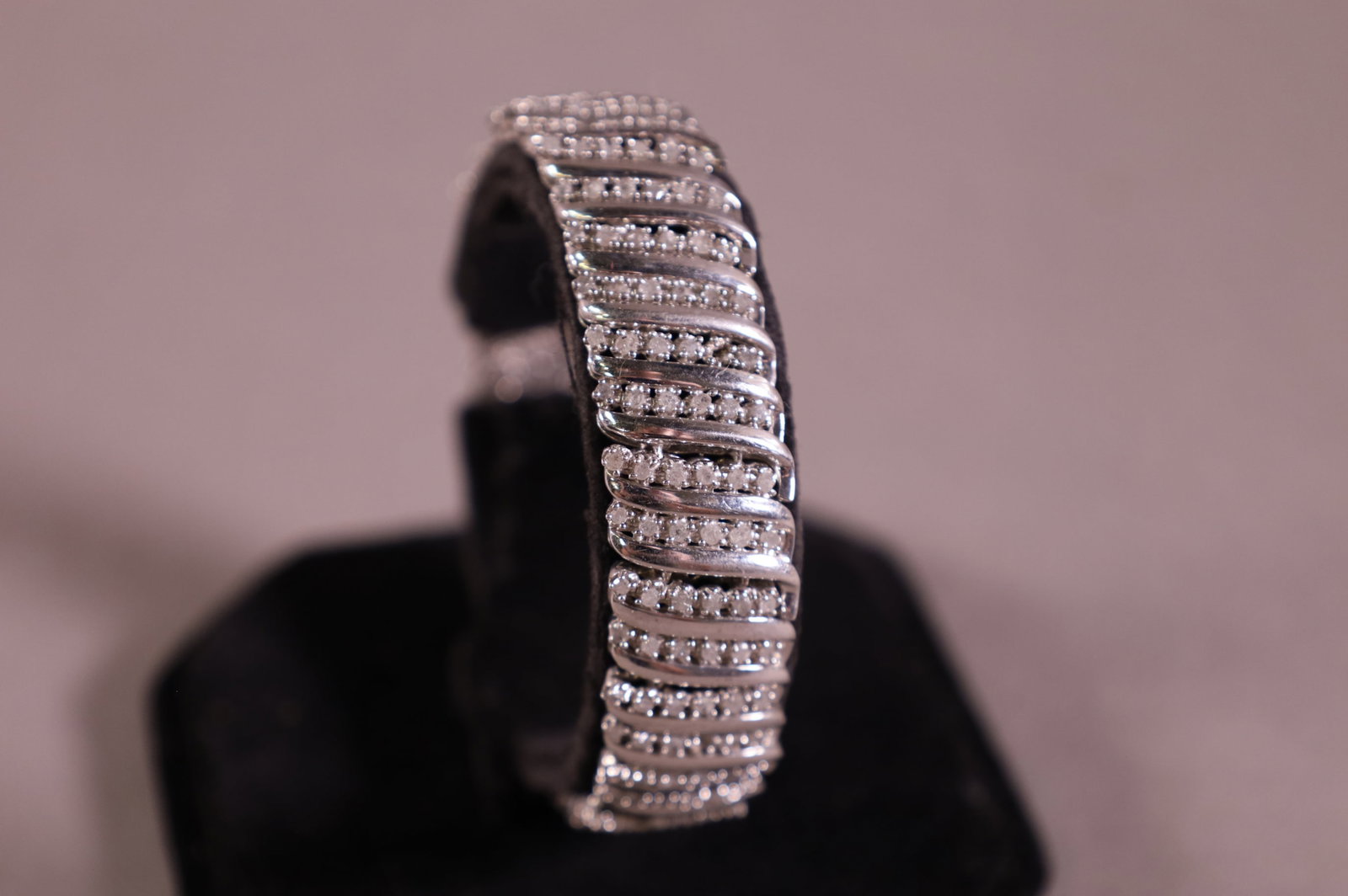 STERLING & DIAMOND BRACELET (1 of 4)