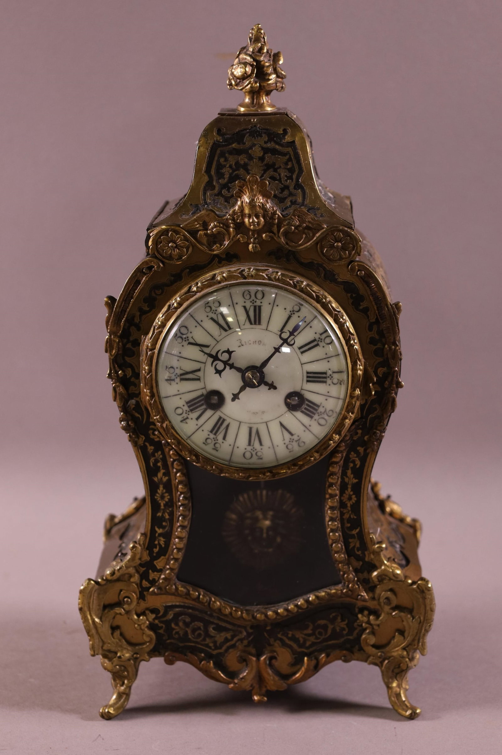 19th C FRENCH BOULLE CLOCK (1 of 3)