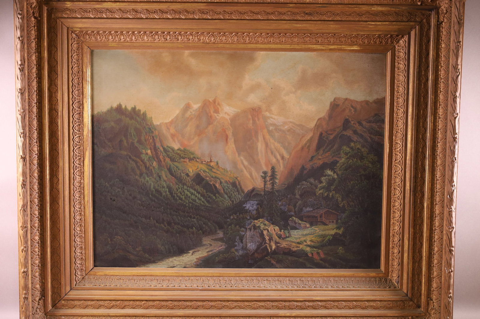 MOUNTAIN LANDSCAPE PAINTING (1 of 3)