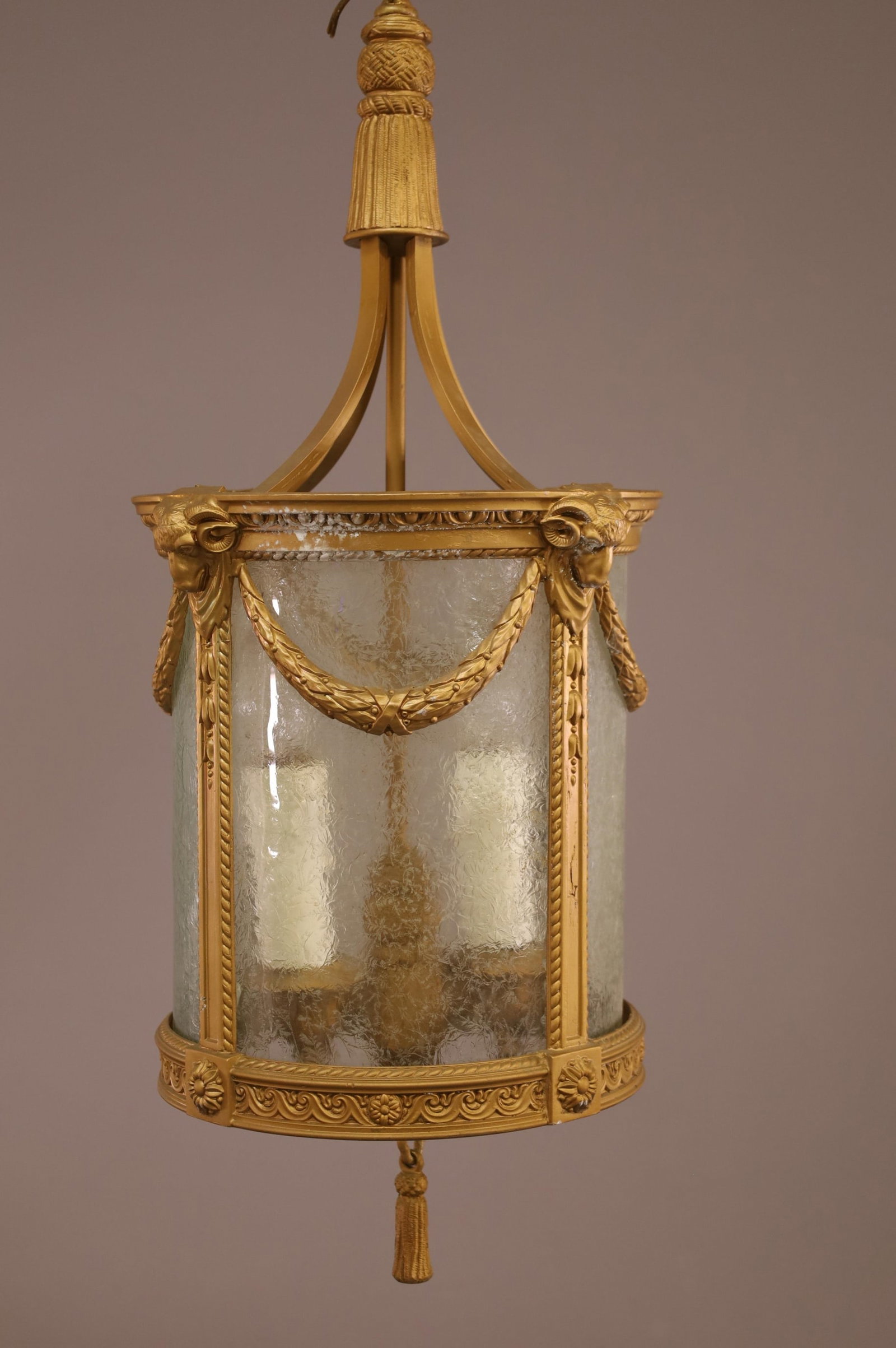 METAL AND GLASS HALL LIGHT (1 of 4)