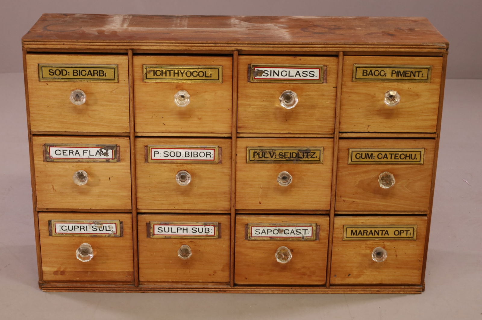 12 DRAWER APOTHECARY CABINET (1 of 2)