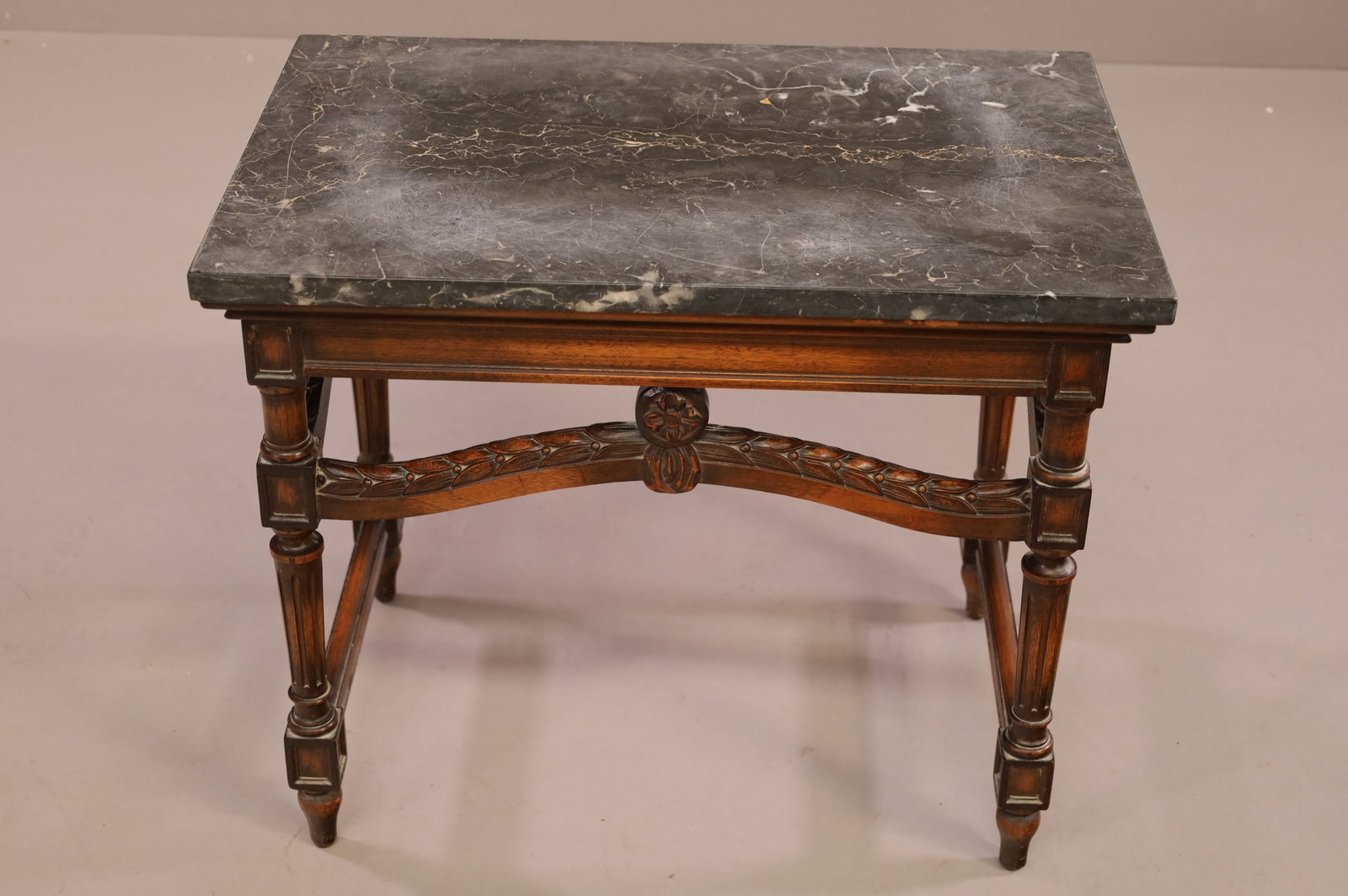 1920'S MARBLE TOP SIDE TABLE (1 of 3)