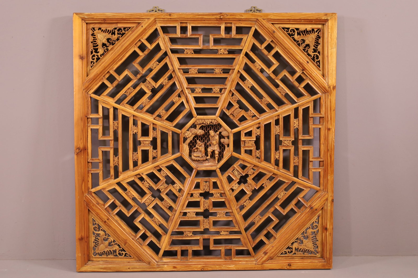 LARGE CARVED ASIAN PANEL (1 of 4)