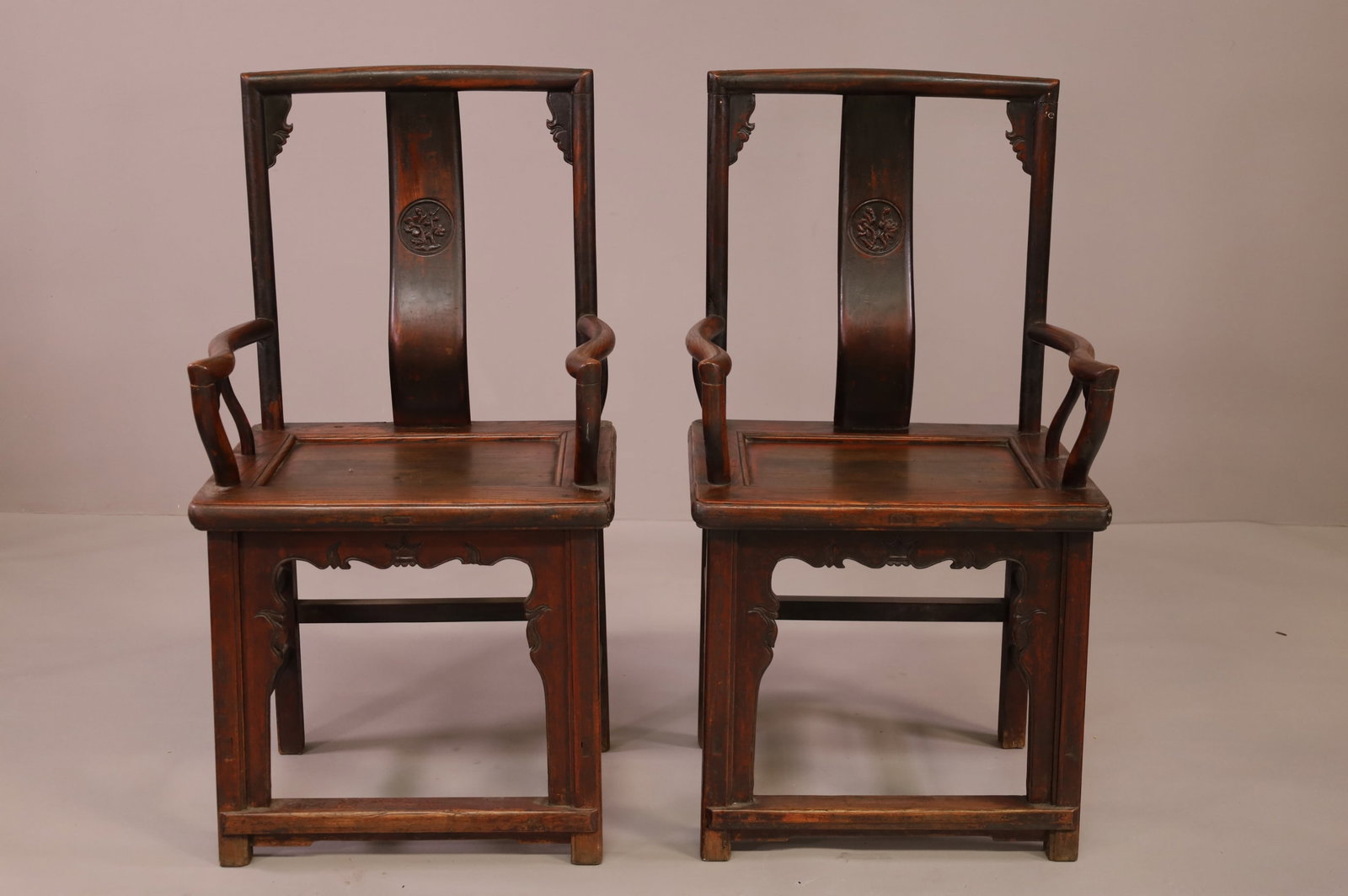 PAIR OF 19TH CENTURY CHINESE HARDWOOD ARMCHAIRS (1 of 3)