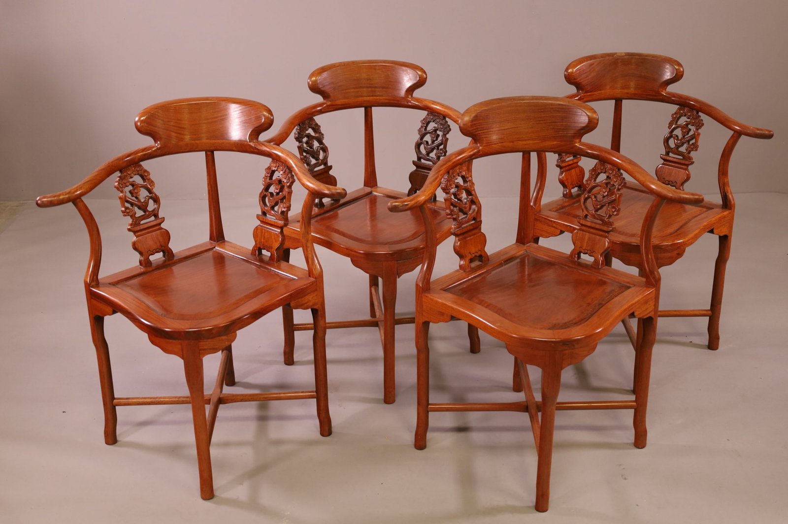 SET OF 4 CHINESE ARMCHAIRS (1 of 5)