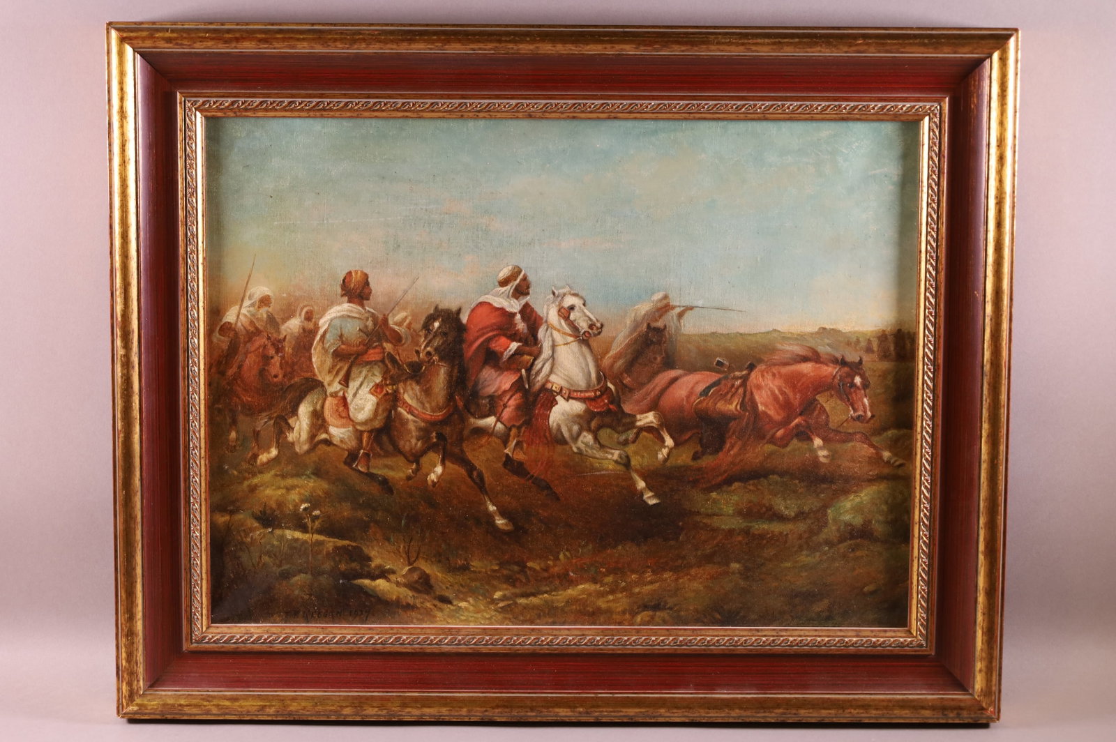 ARABIAN SCENE OIL PAINTING (1 of 4)
