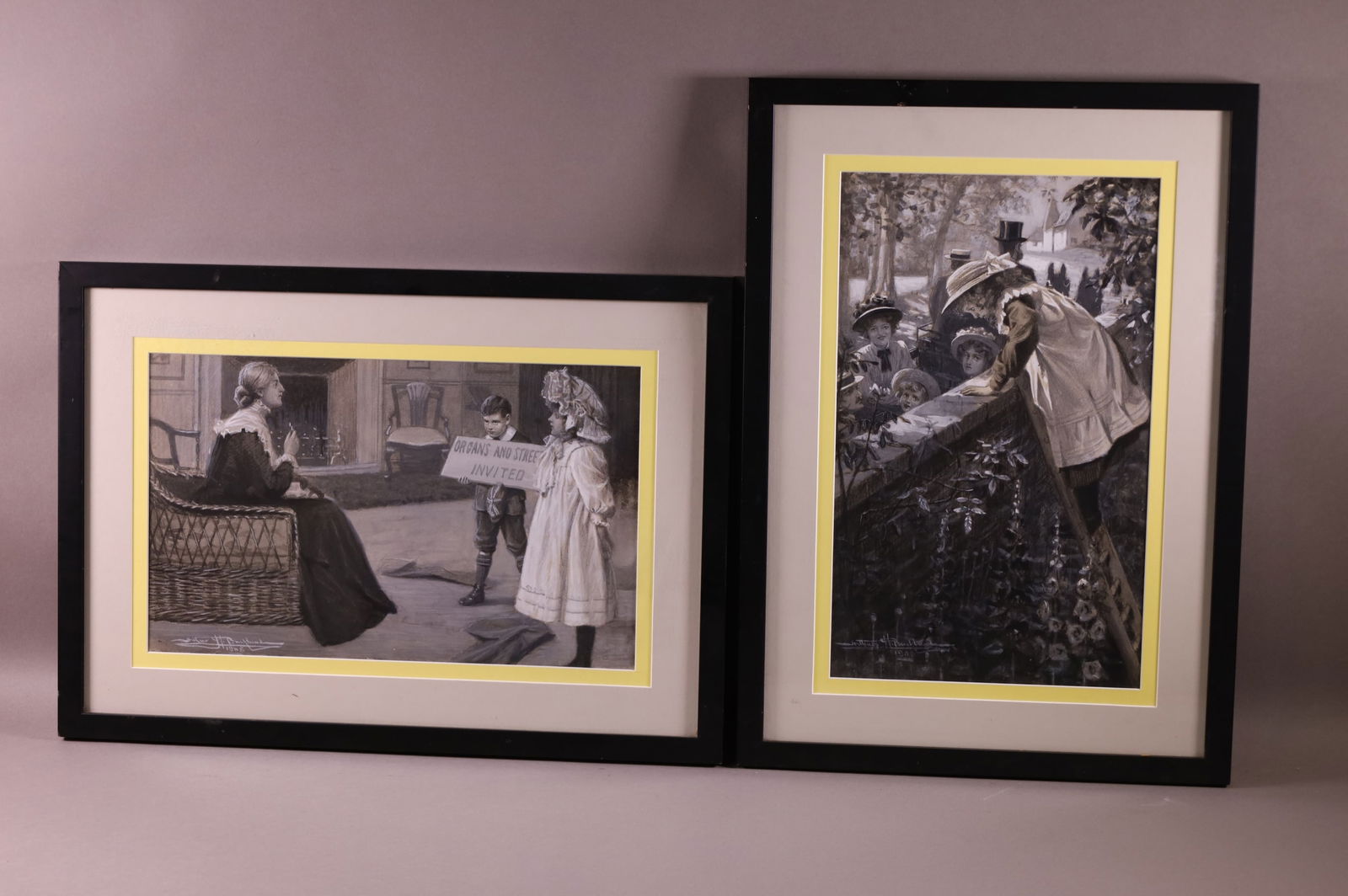 2 ARTHUR BUCKLAND ILLUSTRATION WATERCOLORS (1 of 6)