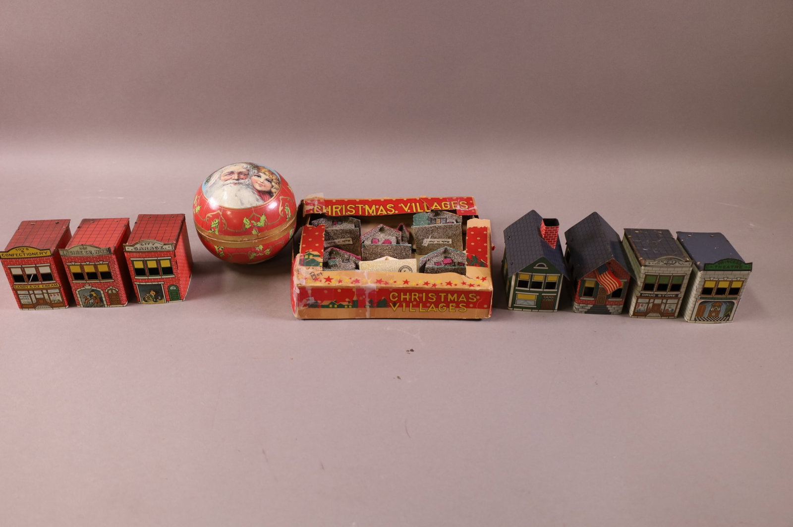 VINTAGE CHRISTMAS DECORATIONS & CANDY CONTAINERS (1 of 5)