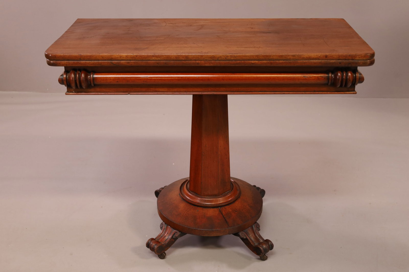 19TH CENTURY FLIP TOP GAME TABLE (1 of 6)