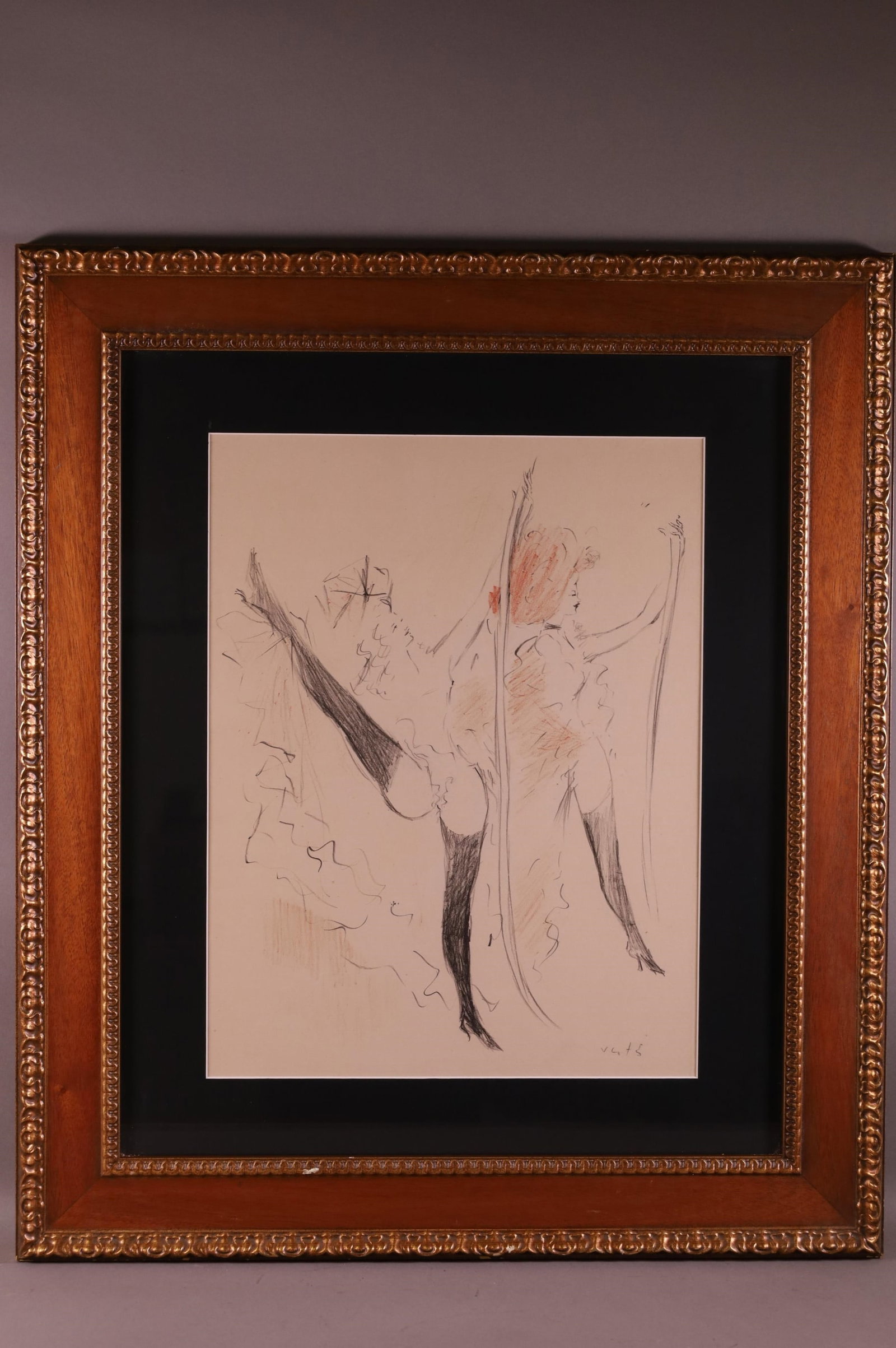MARCEL VERTES TWO CABARET DANCERS LITHOGRAPH (1 of 2)